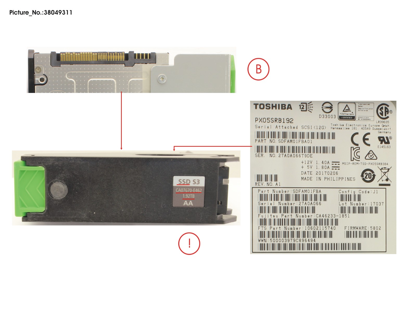 DX HD-DE SPARE SSD 1.92TB