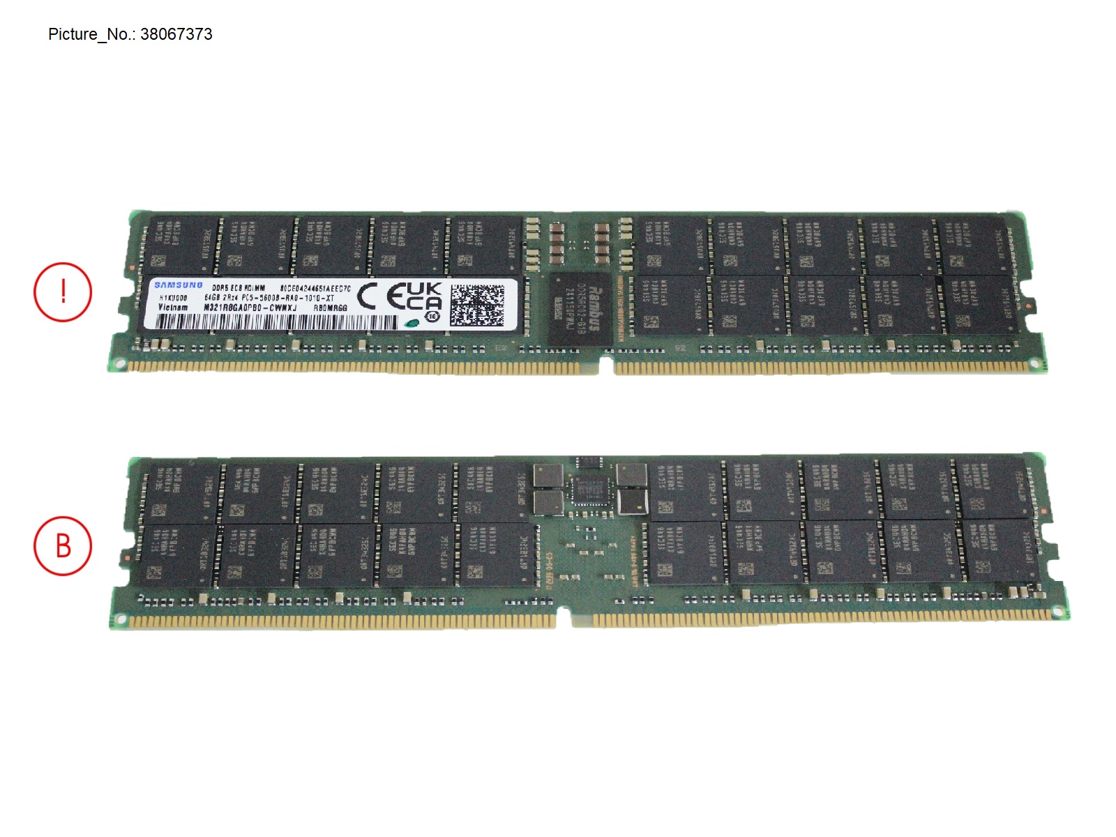 64GB (1X64GB) 2RX4 DDR5-5600 R ECC