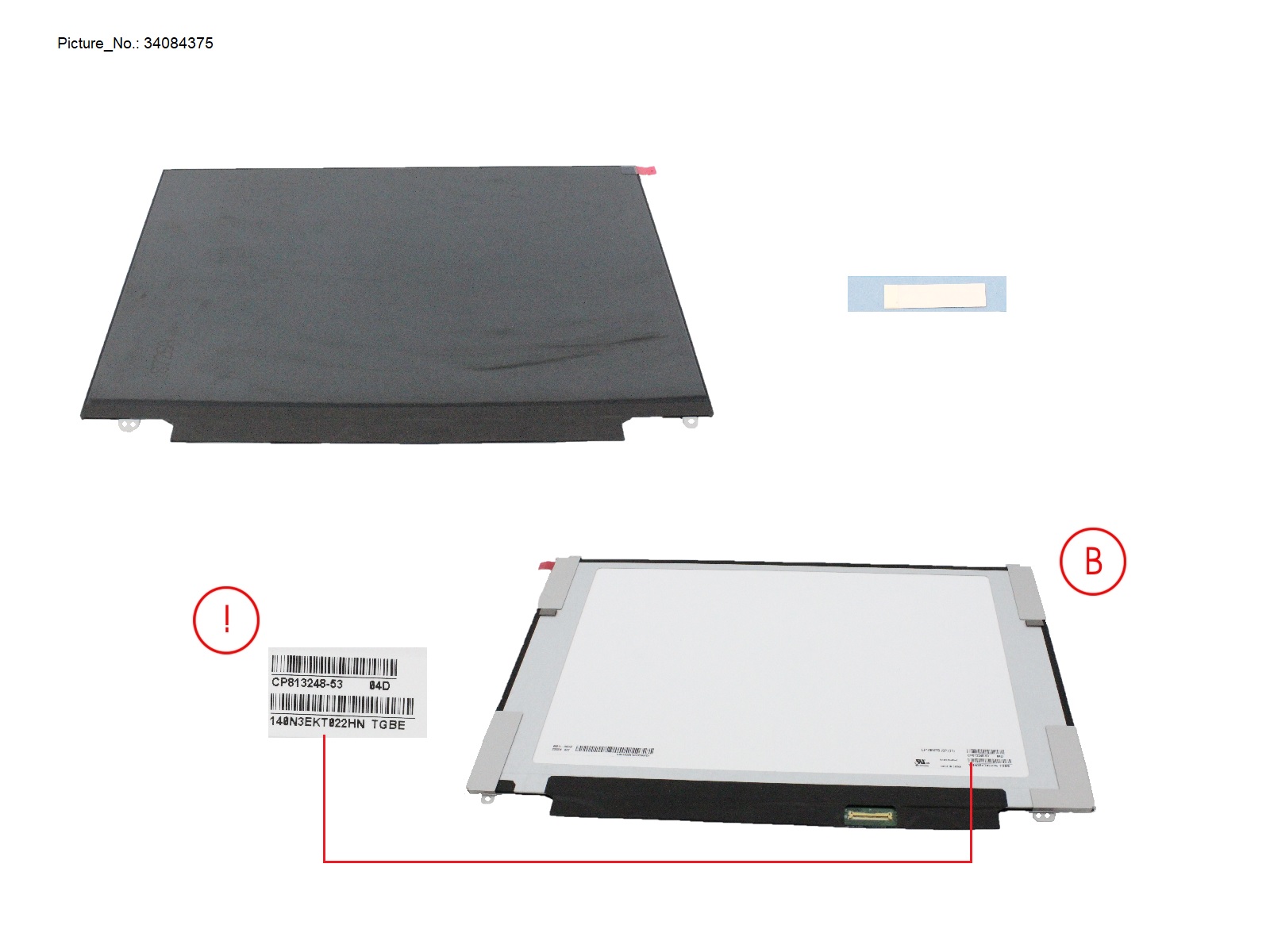 LCD ASSY 14 FHD TOUCH W/ PLATE