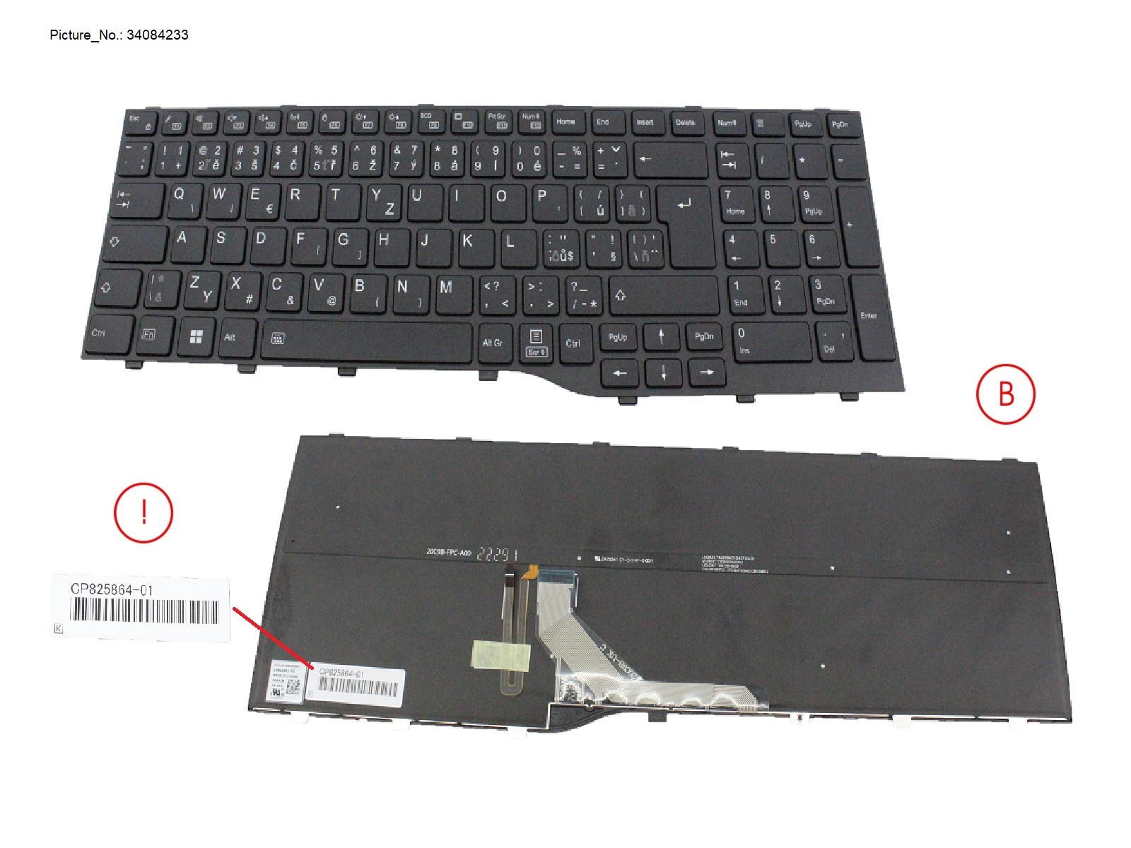 KEYBOARD BLACK W/ BL CZ/SLK/US WIN10&11