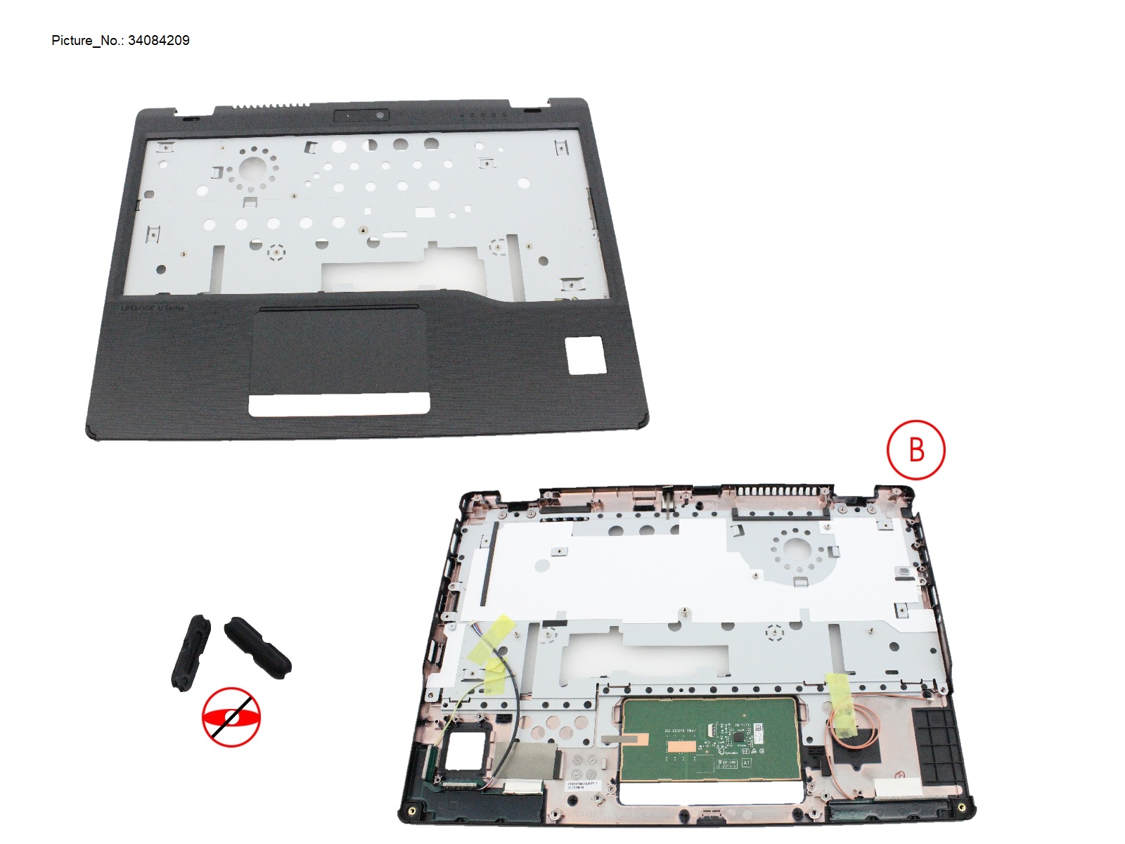 UPPER ASSY FOR PALM VEIN, REAR CAMERA