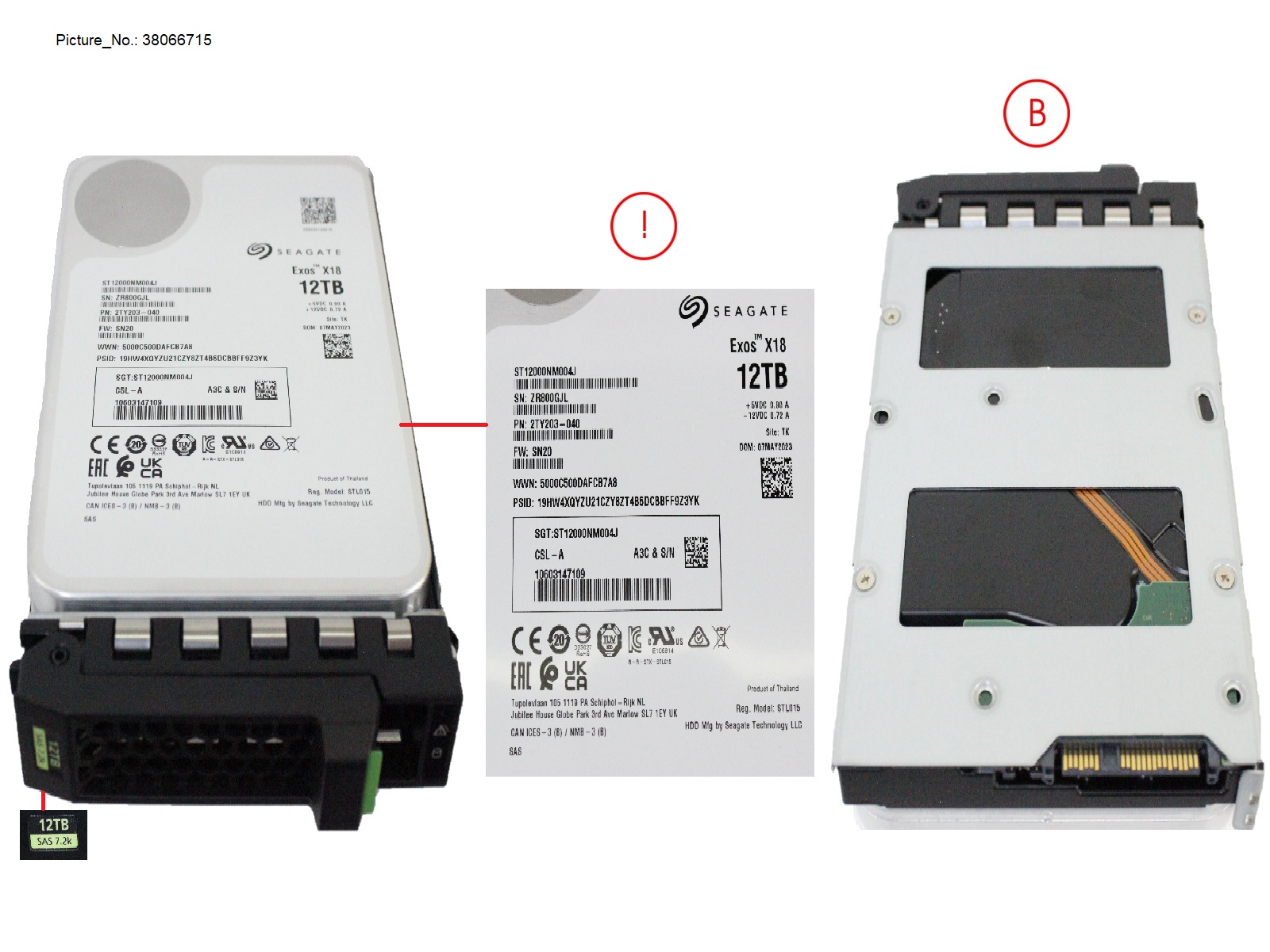 HD SAS 12G 12TB 7K2 512E HOT PL LFF BC