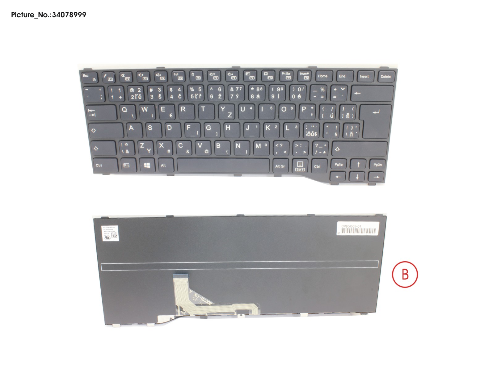 KEYBOARD BLACK CZECH/SLOVAKIA/US WIN10