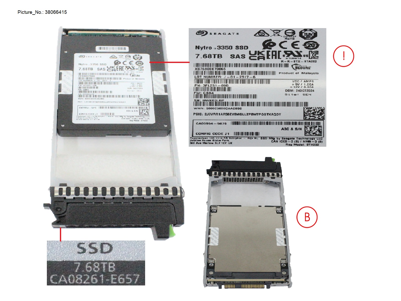 DX/AF FIPS SSD SAS 2.5 7.68TB 12G