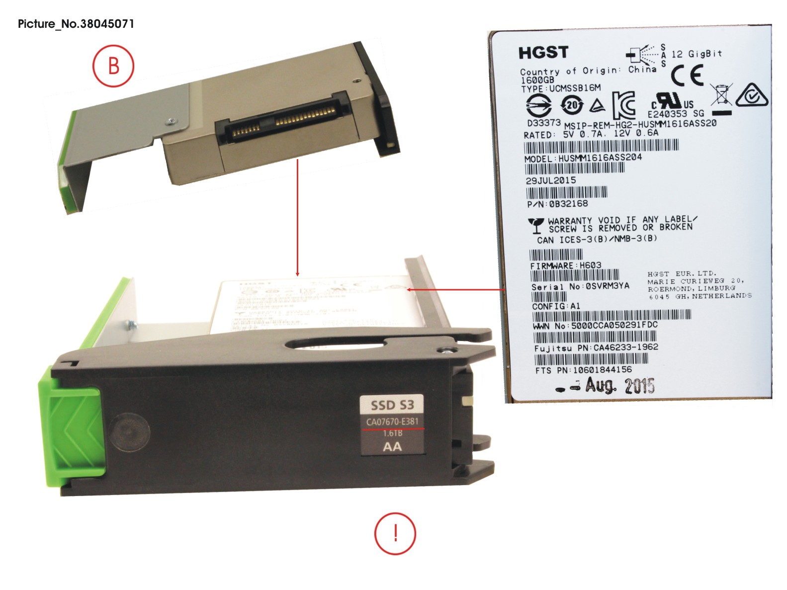 DX HD-DE SPARE SSD 1,6TB