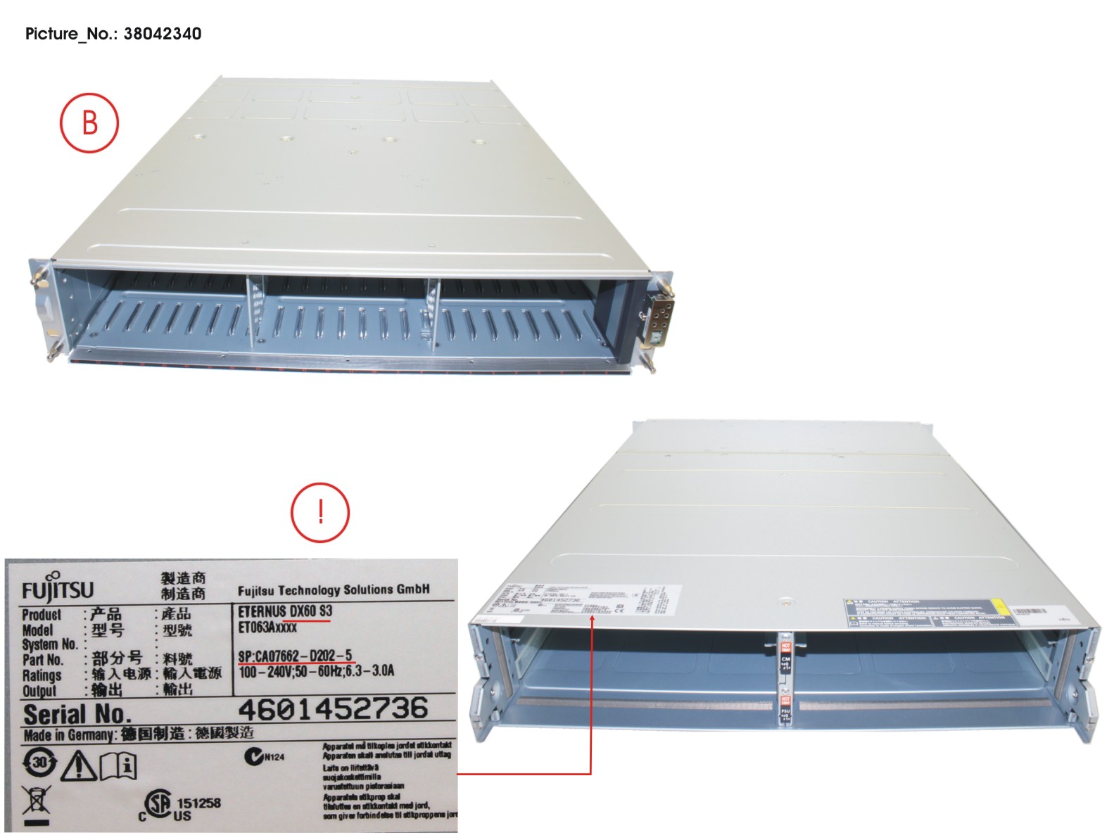 DX60 S3 2,5  Contr. Encl.(CE) wo PSU/CM