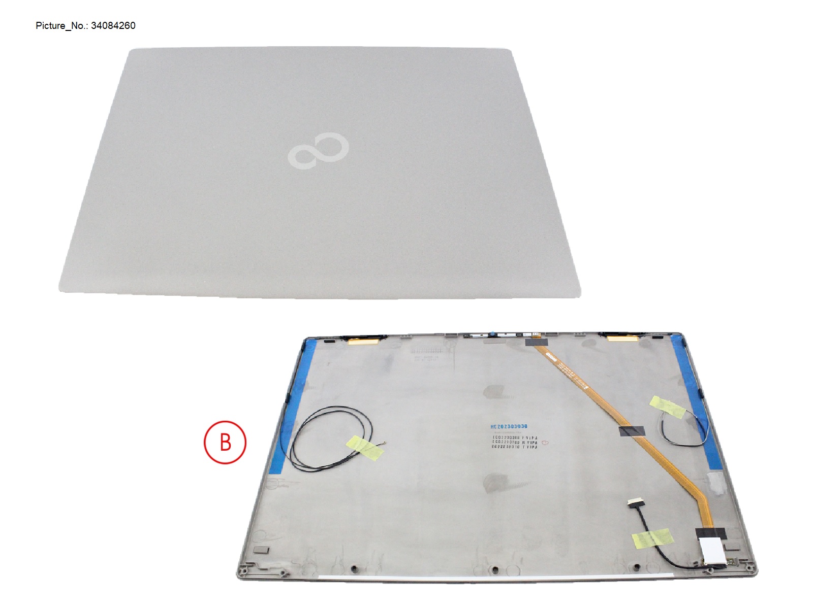 LCD BACK COVER ASSY FOR TOUCH W/ RGB