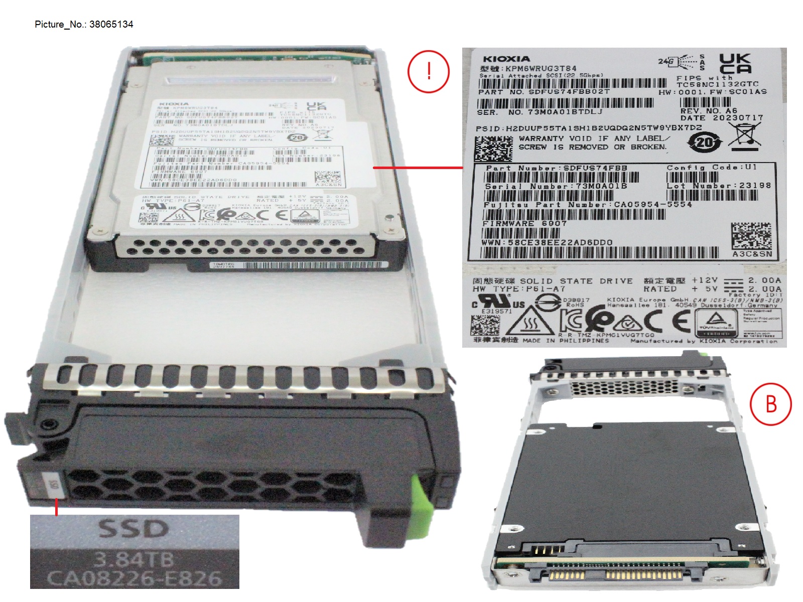 DX/AF FIPS SSD SAS 2.5 3.84TB 12G