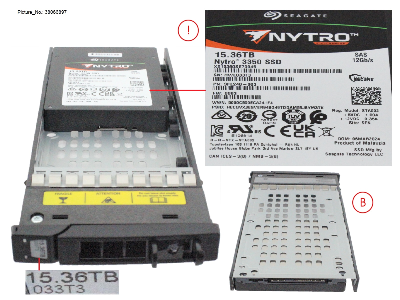 ETERNUS NU SSD,2.5,15.36TB,12G,SAS