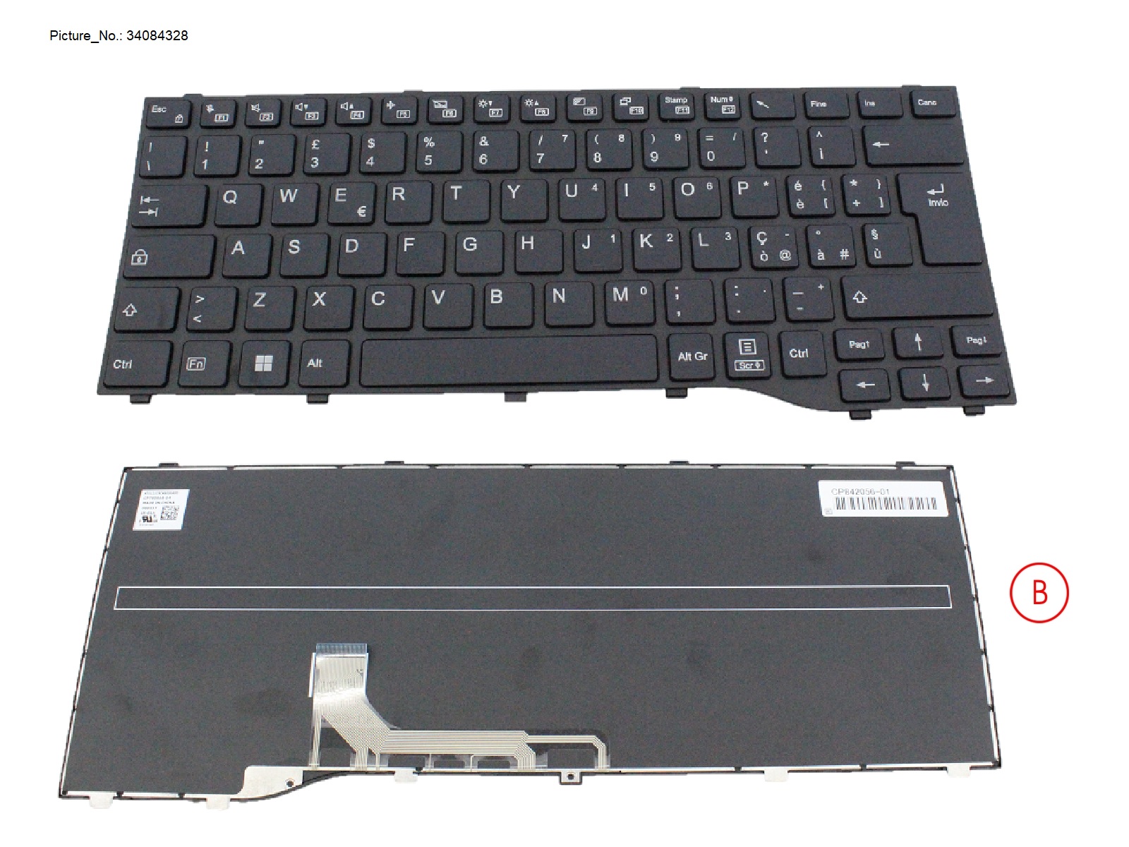 KEYBOARD BLACK NORMAL ITALY (NEW_FN)