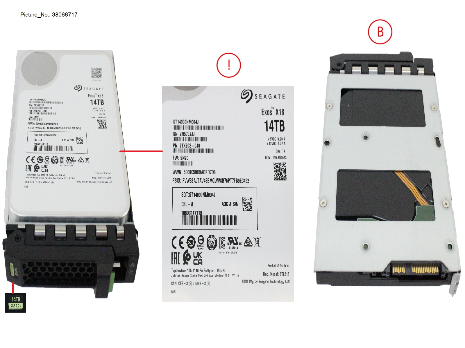 HD SAS 12G 14TB 7K2 512E HOT PL LFF BC