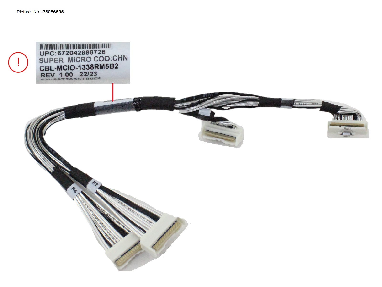 CABLE MCIO (MB-RISER) 36CM