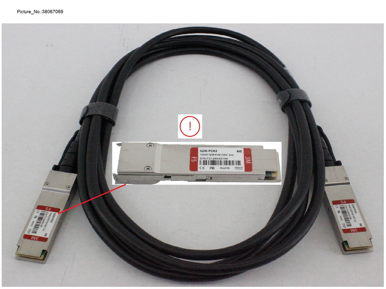 ETERNUS NU DIRECT ATTACHMENT CABLE, QSFP