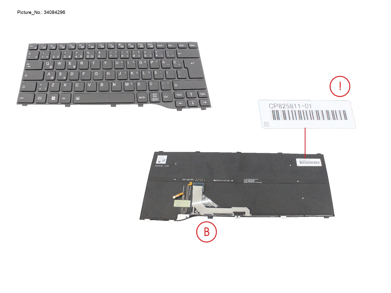 KEYBOARD BLACK W/ BL TURKEY WIN11