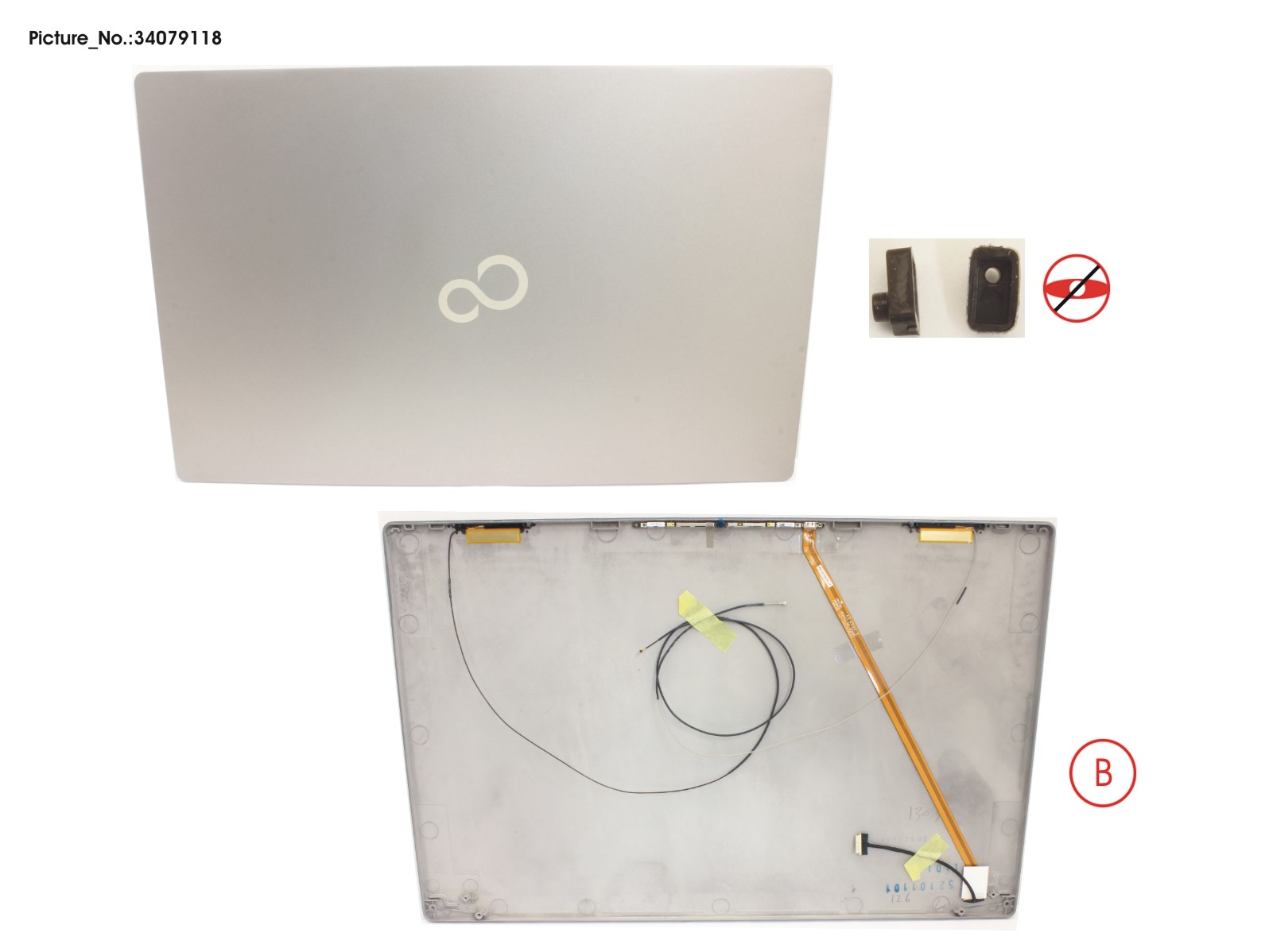 LCD BACK COVER ASSY (W/ HELLO)