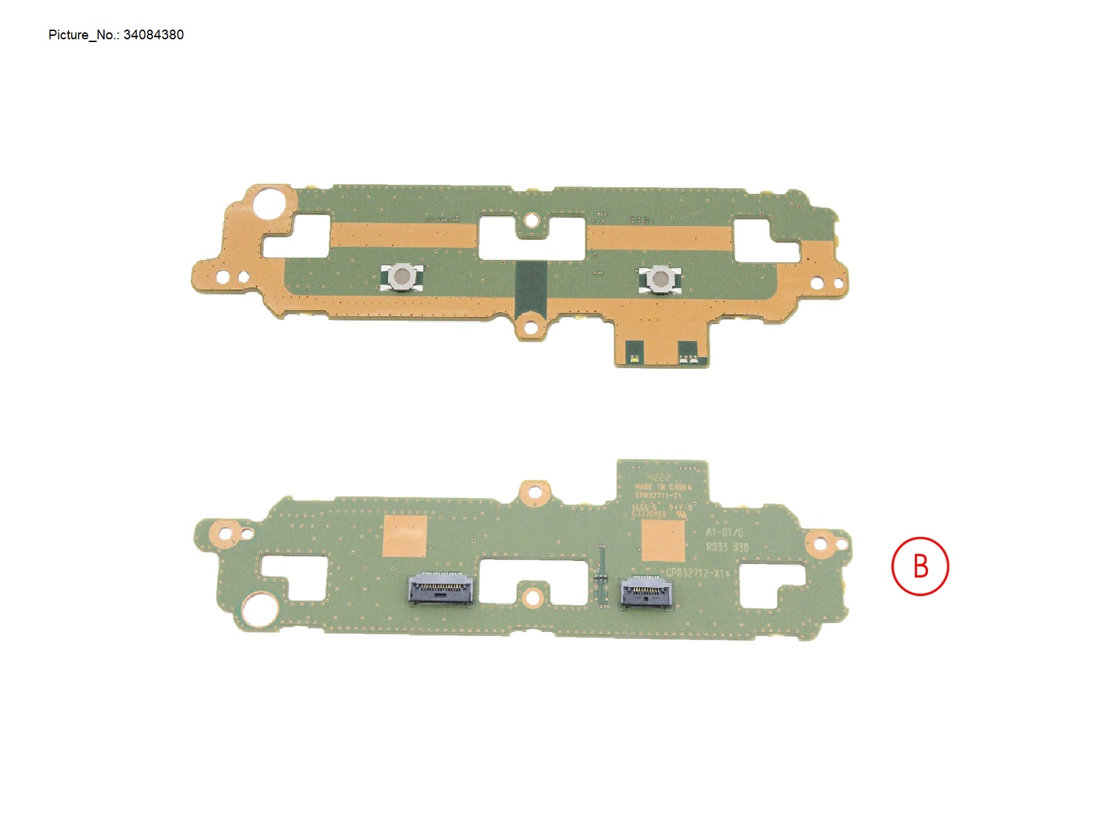 SUB BOARD, TP BUTTONS