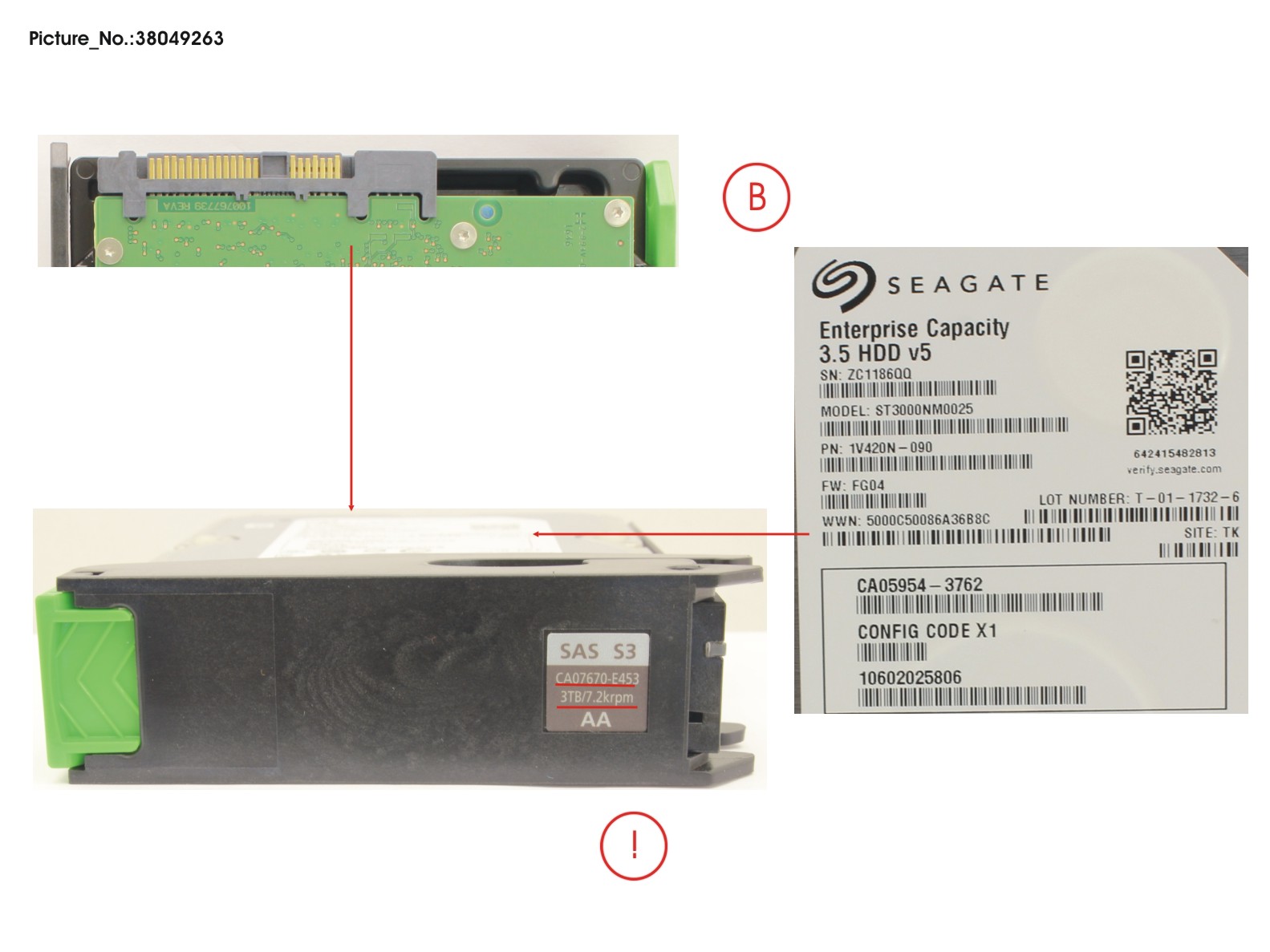 DX HDDE HD NLSAS 3TB 7.2 3.5 X1