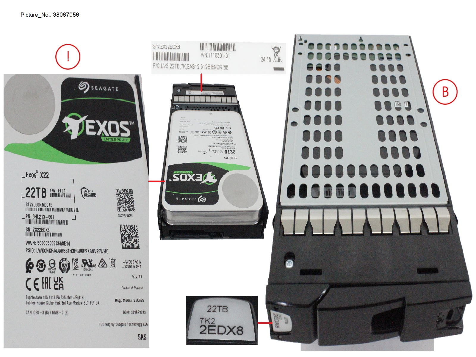 ETERNUS NU HDD,3.5,22TB,7K,12G,N-SAS,51