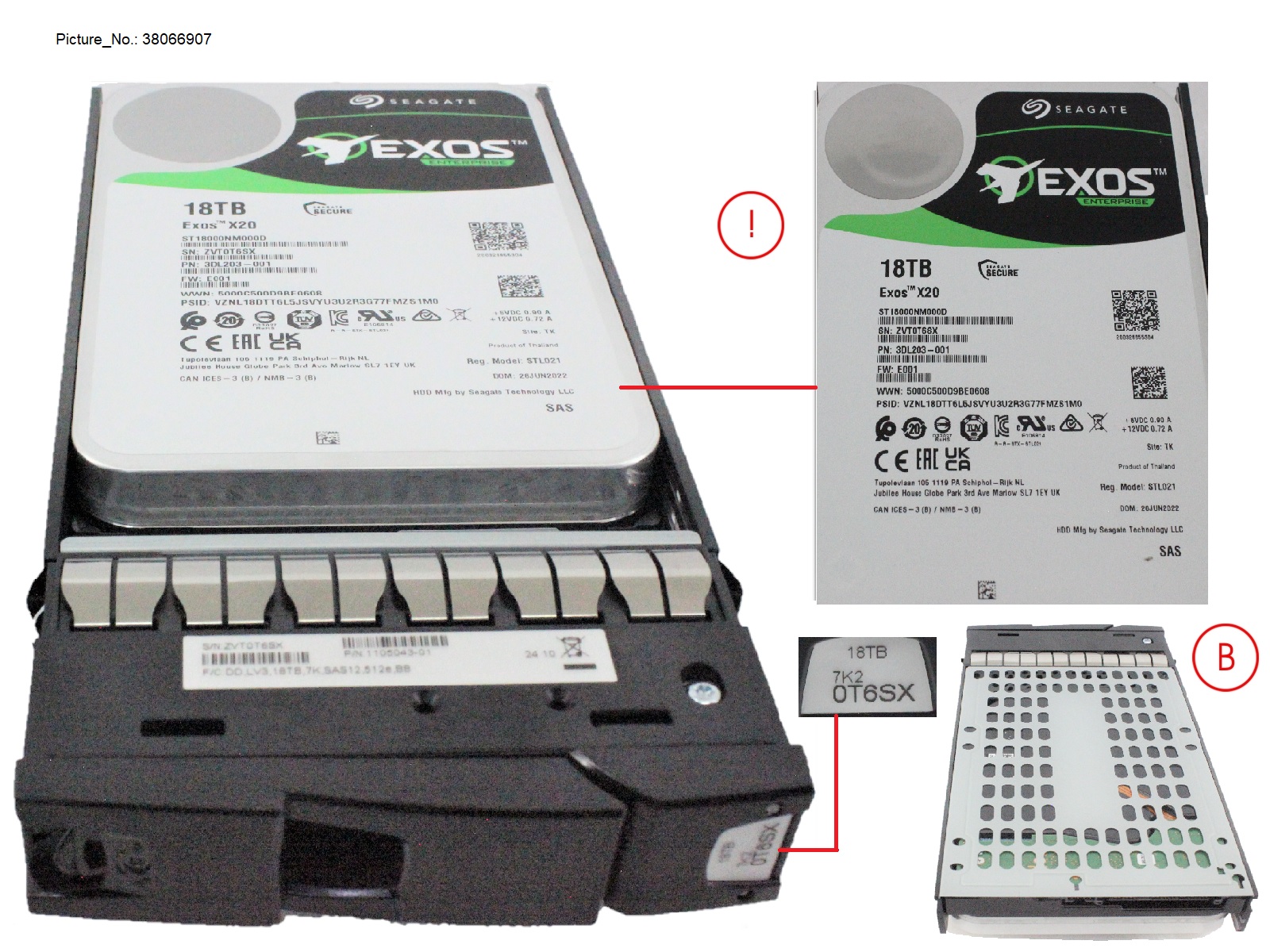 ETERNUS NU HDD,3.5,18TB,7K,12G,N-SAS,51