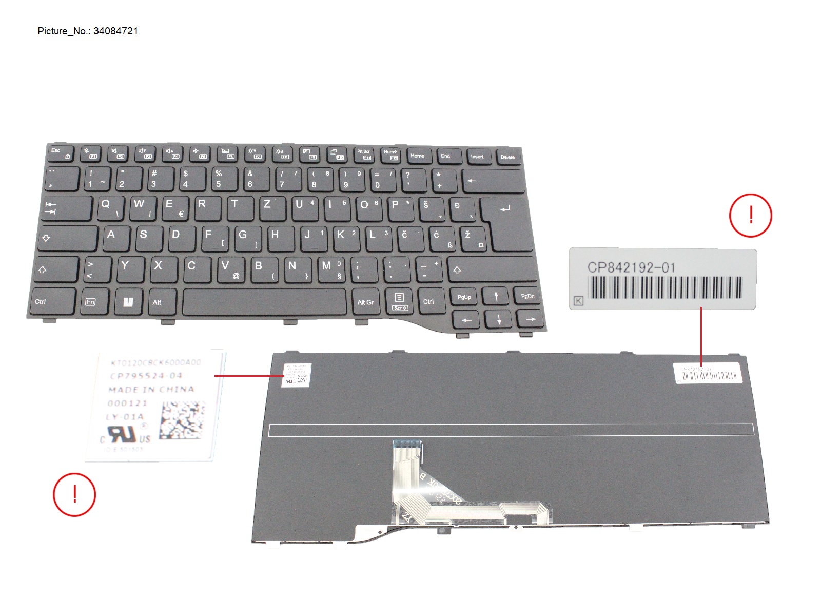 KEYBOARD BLACK E. EURO. WIN11 (NEW_FN)