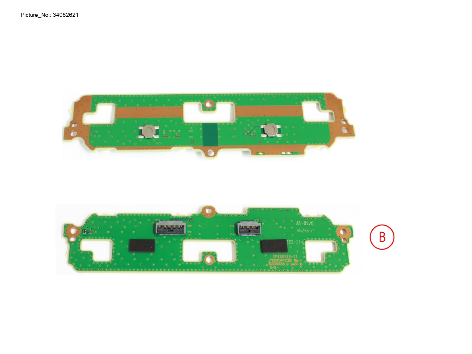 SUB BOARD, TP BUTTONS