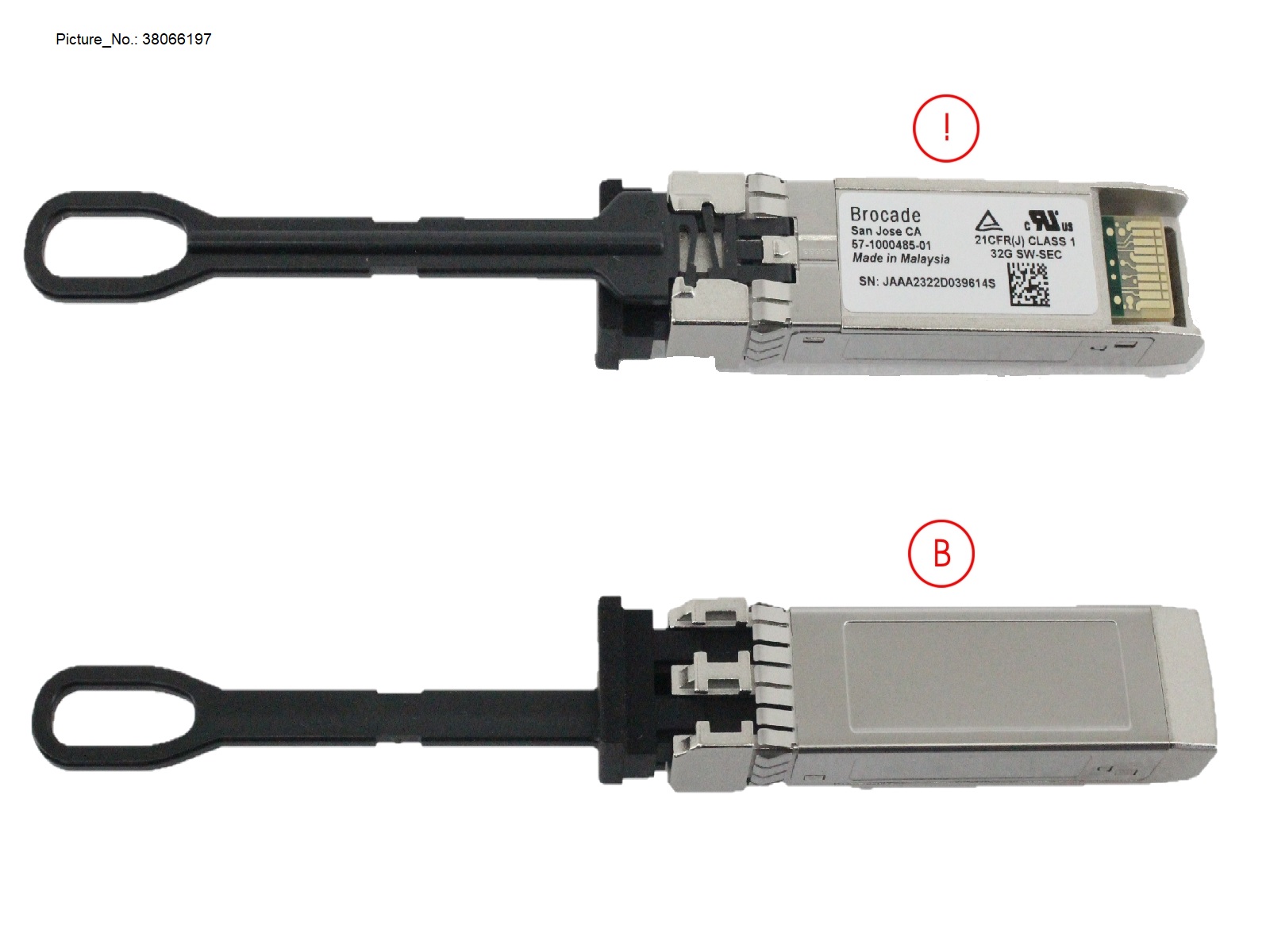 SFP,BROCADE 32GB SWL SFP+ SEC 1-PK