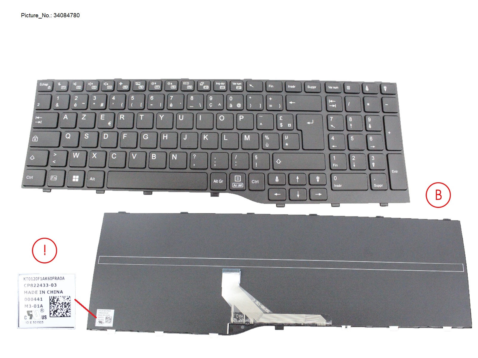 FUJITSU KEYBOARD BLACK FRANCE WIN11 (NEW_FN)