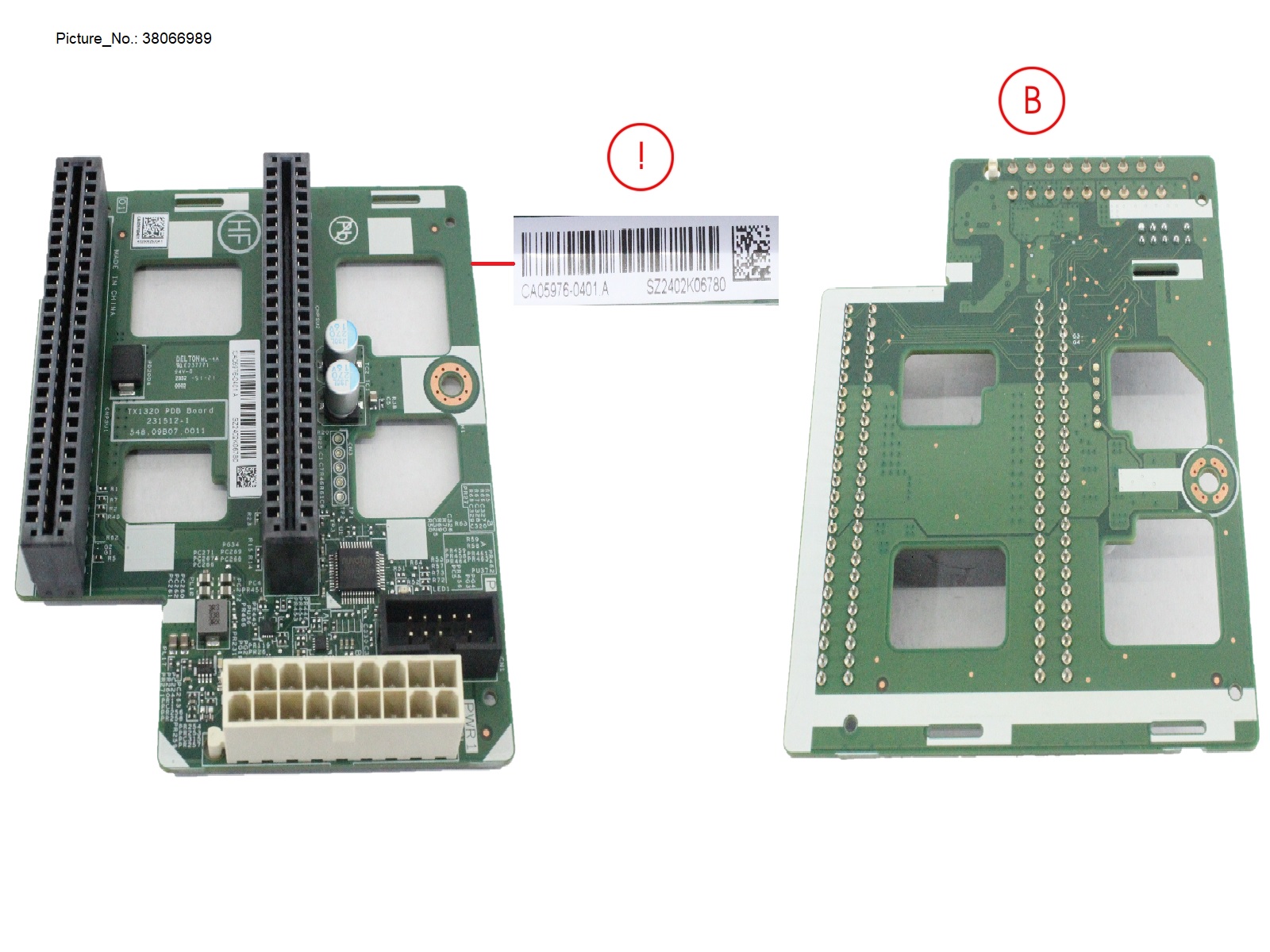 TX1320M6 PDB BOARD