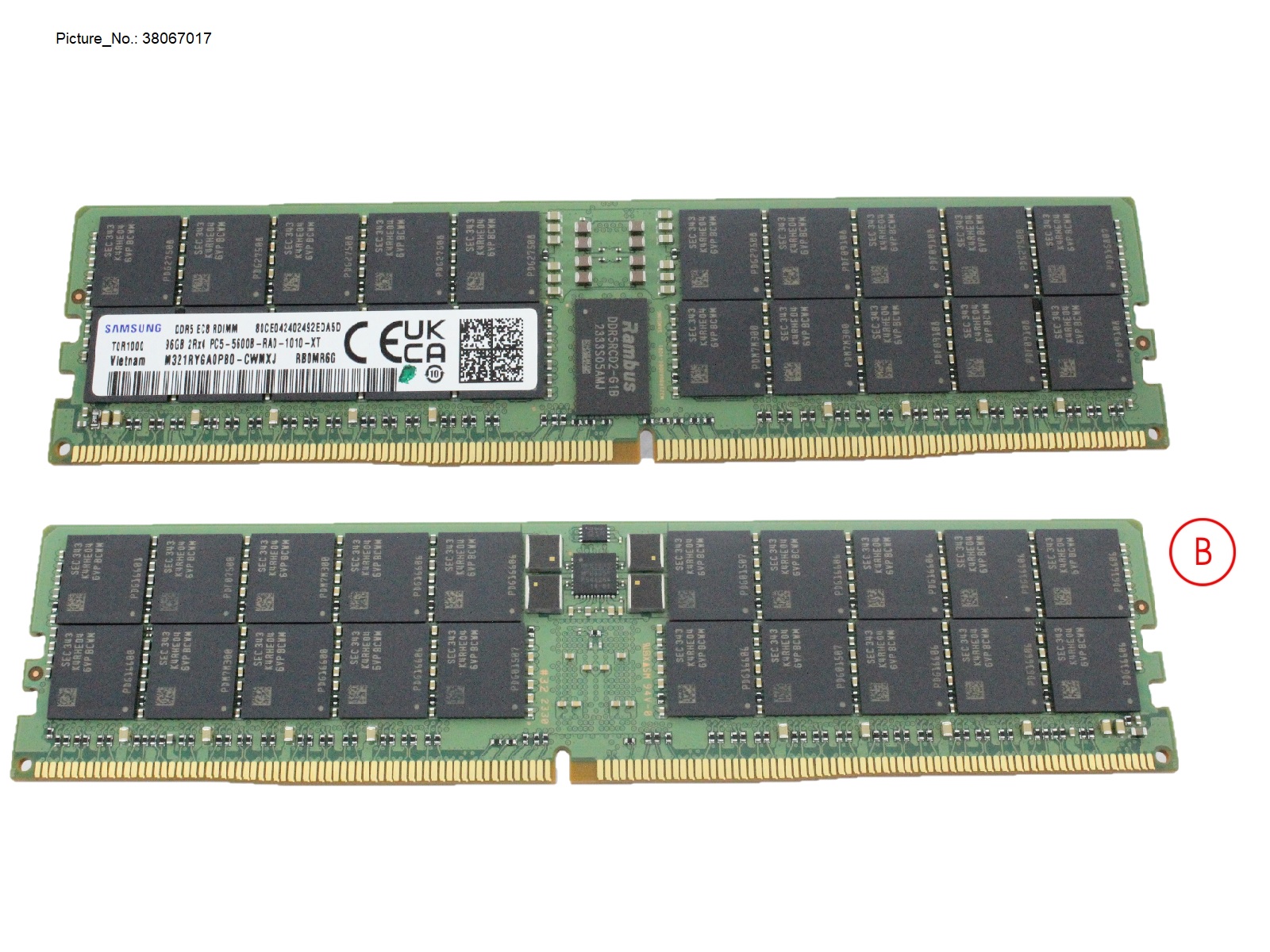 96GB (1X96GB) 2RX4 DDR5-5600 R ECC