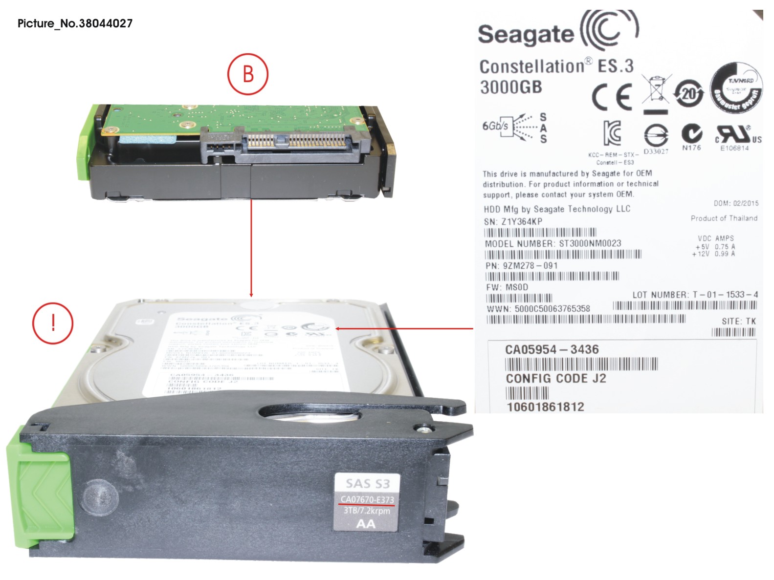 DX HDDE HD NLSAS 3TB 7.2 3.5 X1