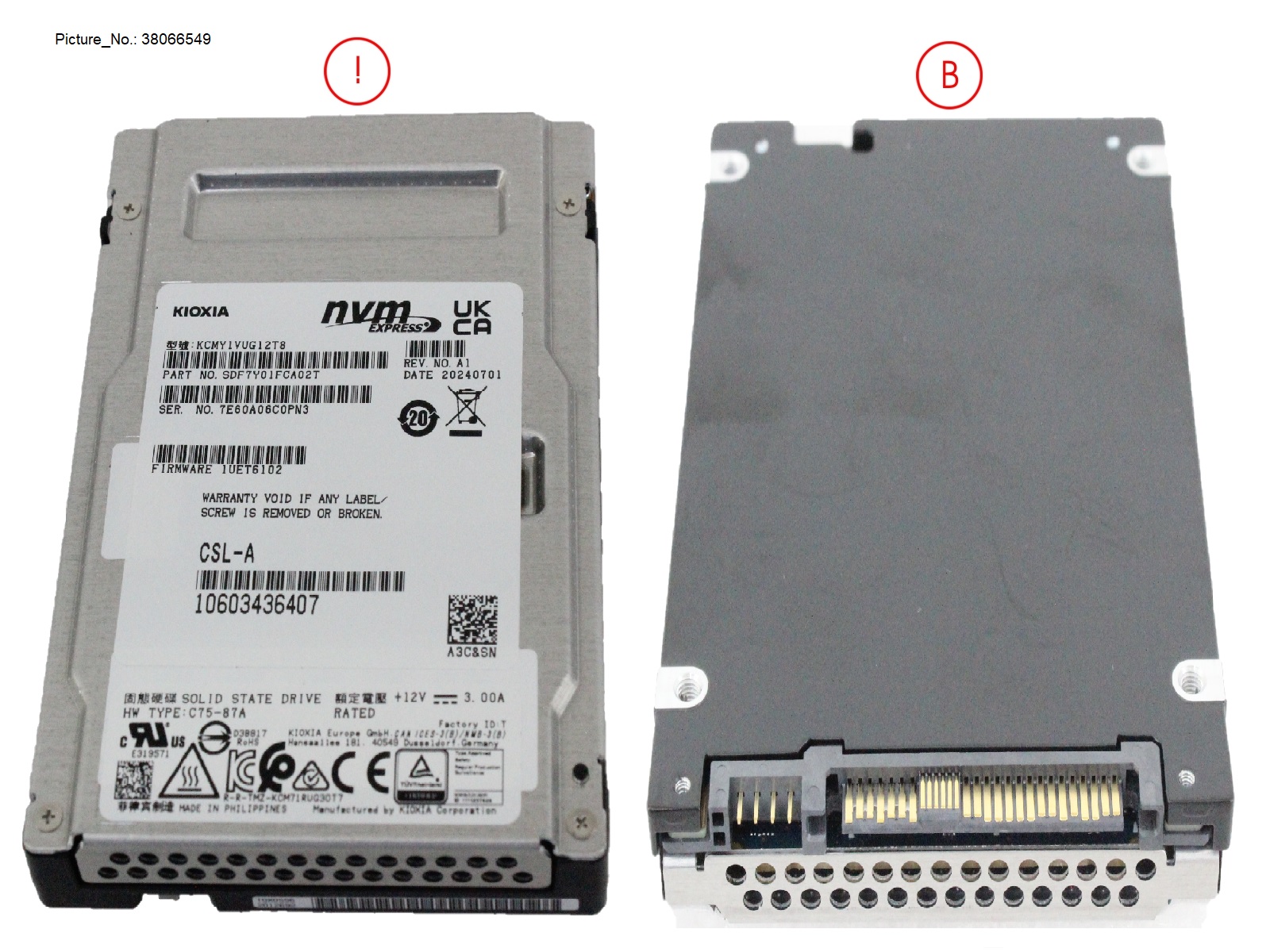 SSD PCIE5 SFF MU 12.8TB