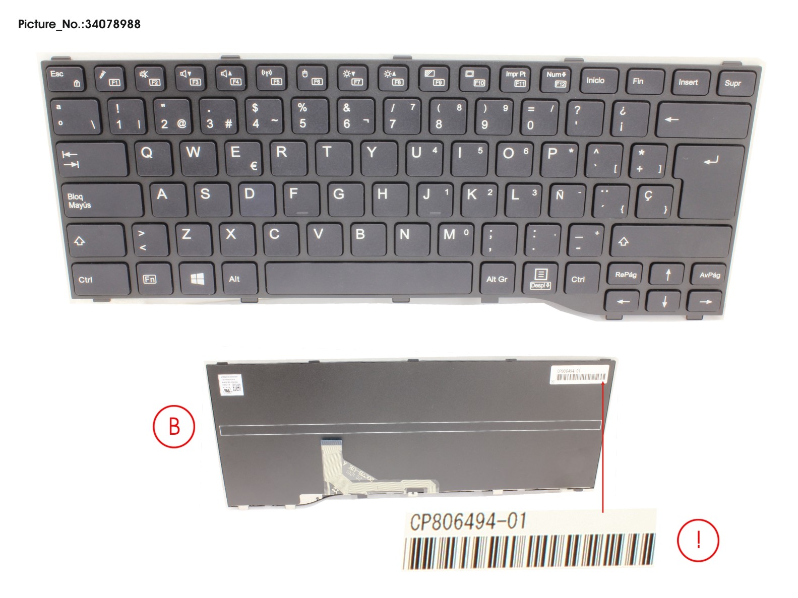 KEYBOARD BLACK SPAIN WIN10