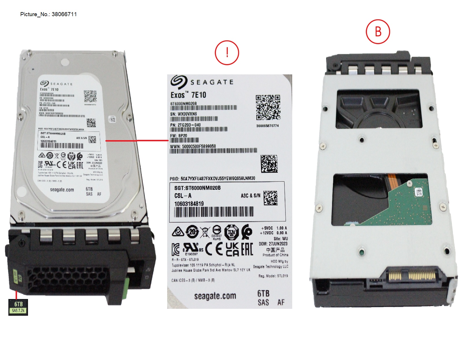 HD SAS 12G 6TB 7K2 512E HOT PL LFF BC