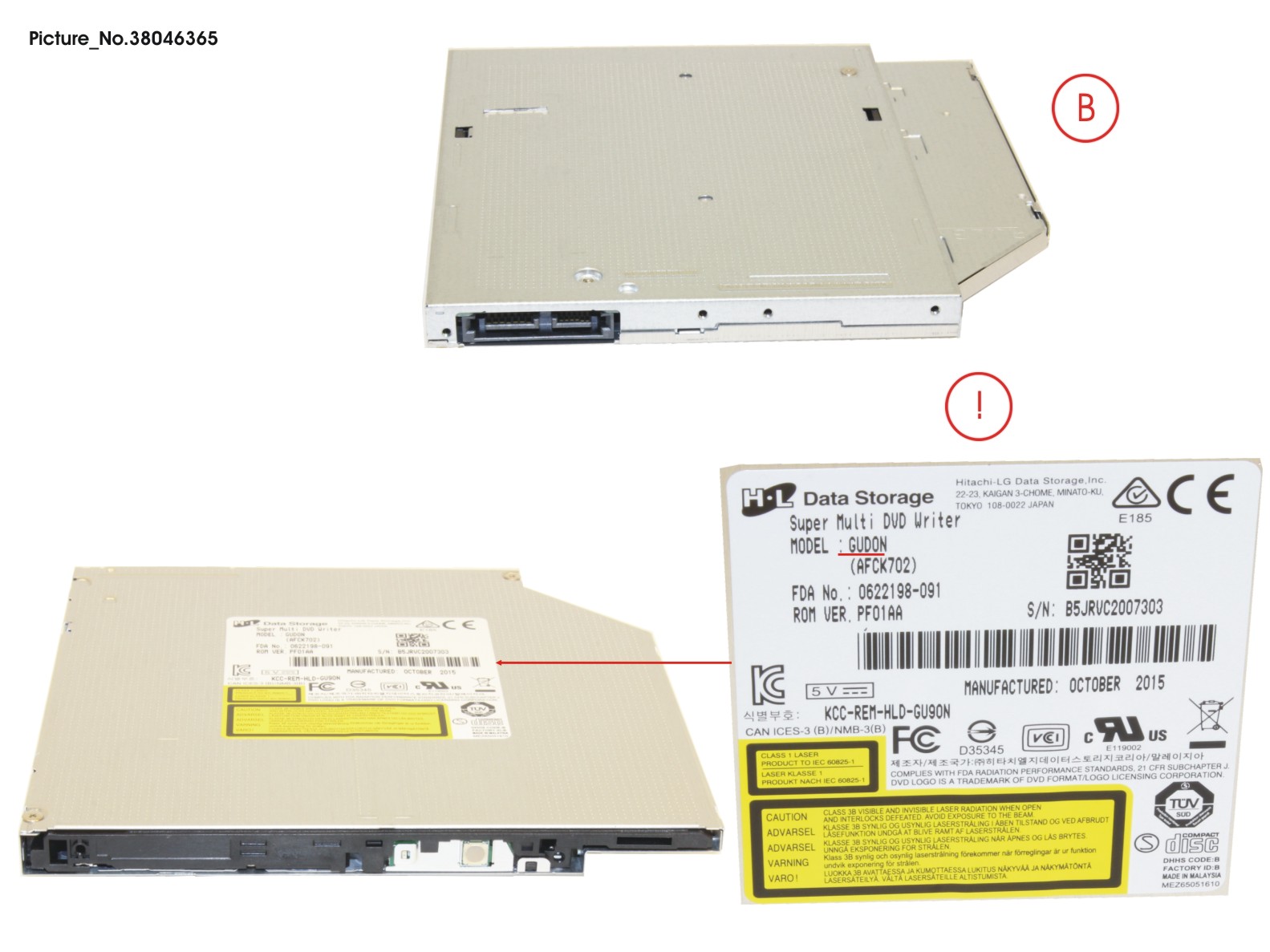 FUJITSU DVD SM SL TRAY