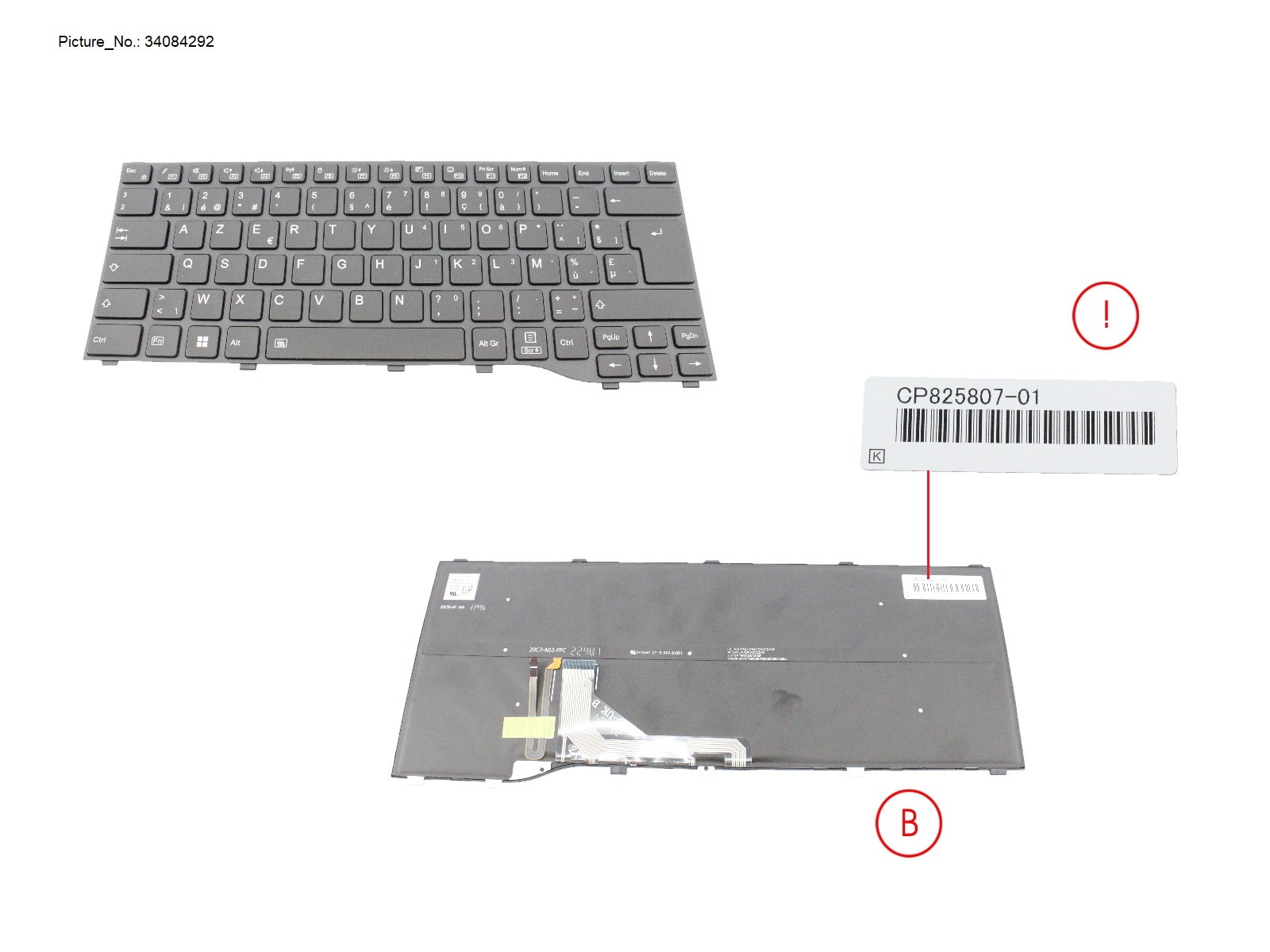 KEYBOARD BLACK W/ BL BELGIUM WIN11