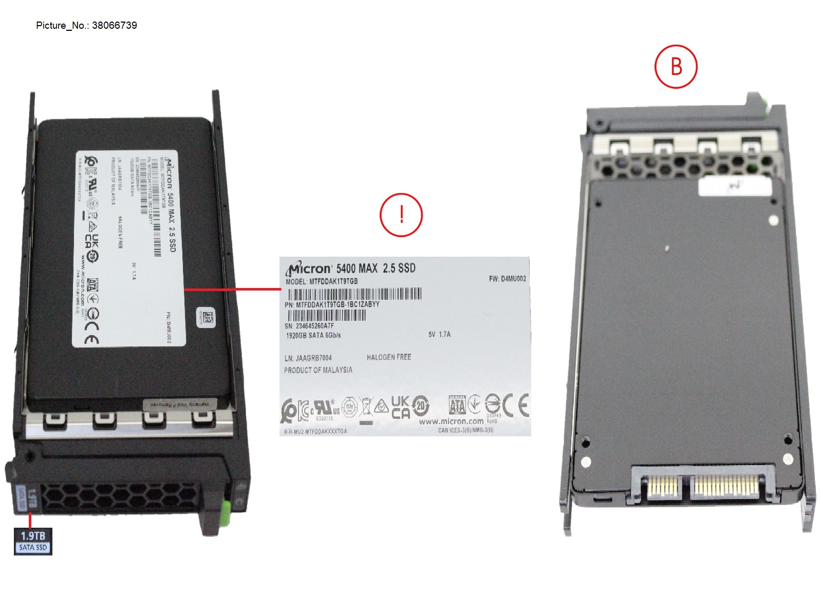 SSD SATA 6G 1.92TB MU SFF SLIM