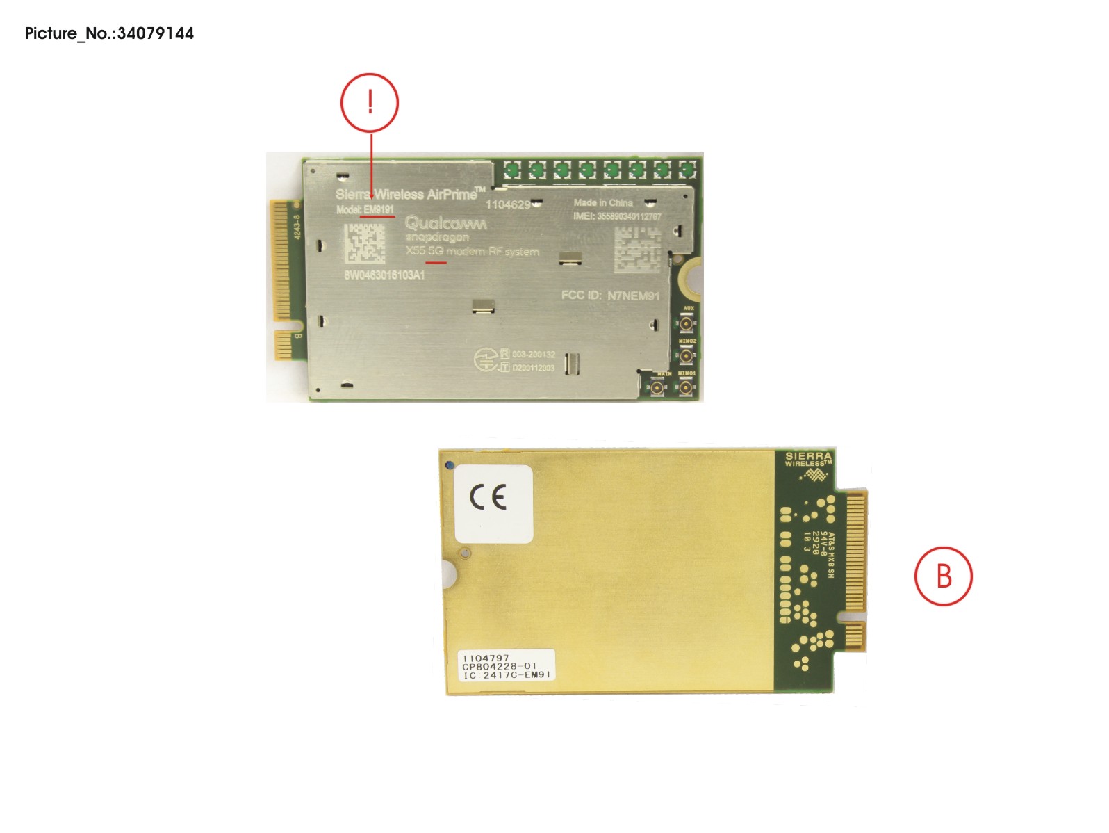 WWAN MODULE EM9191 (5G)