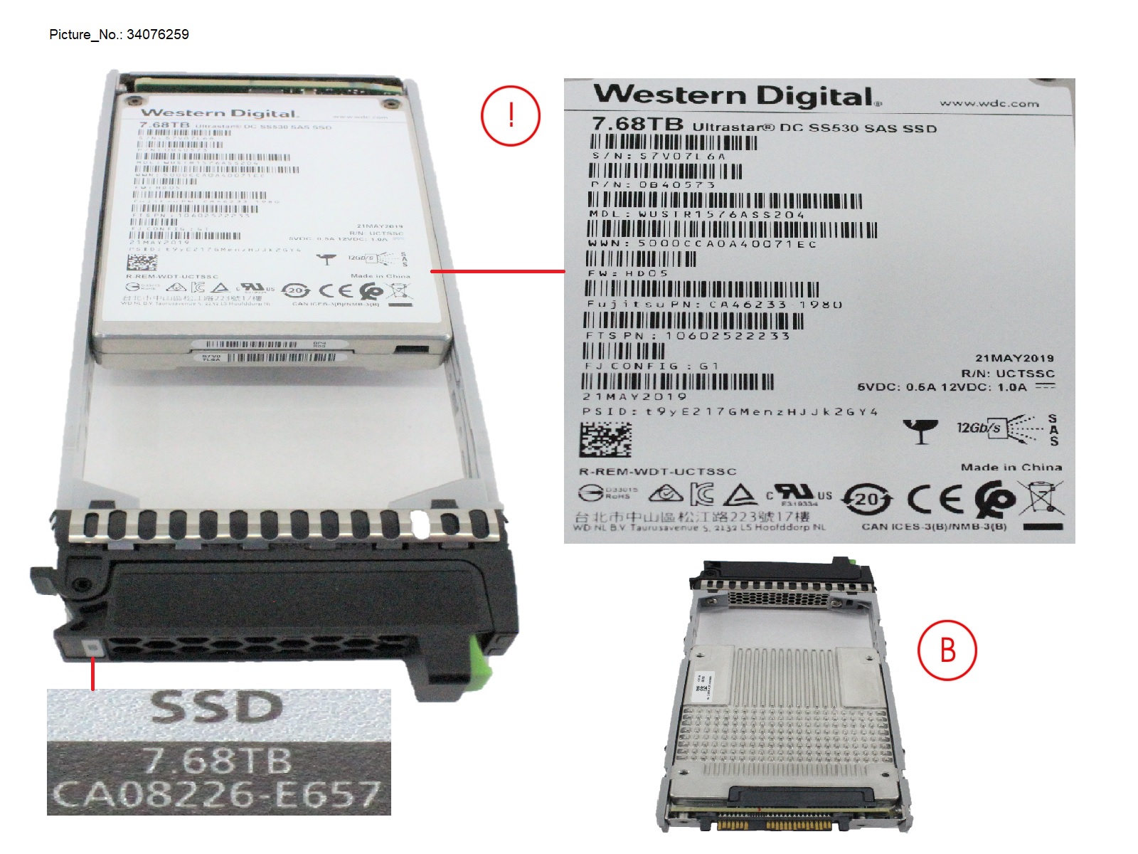 DX S3/S4 SSD SAS 2.5 7.68TB DWPD1 12G