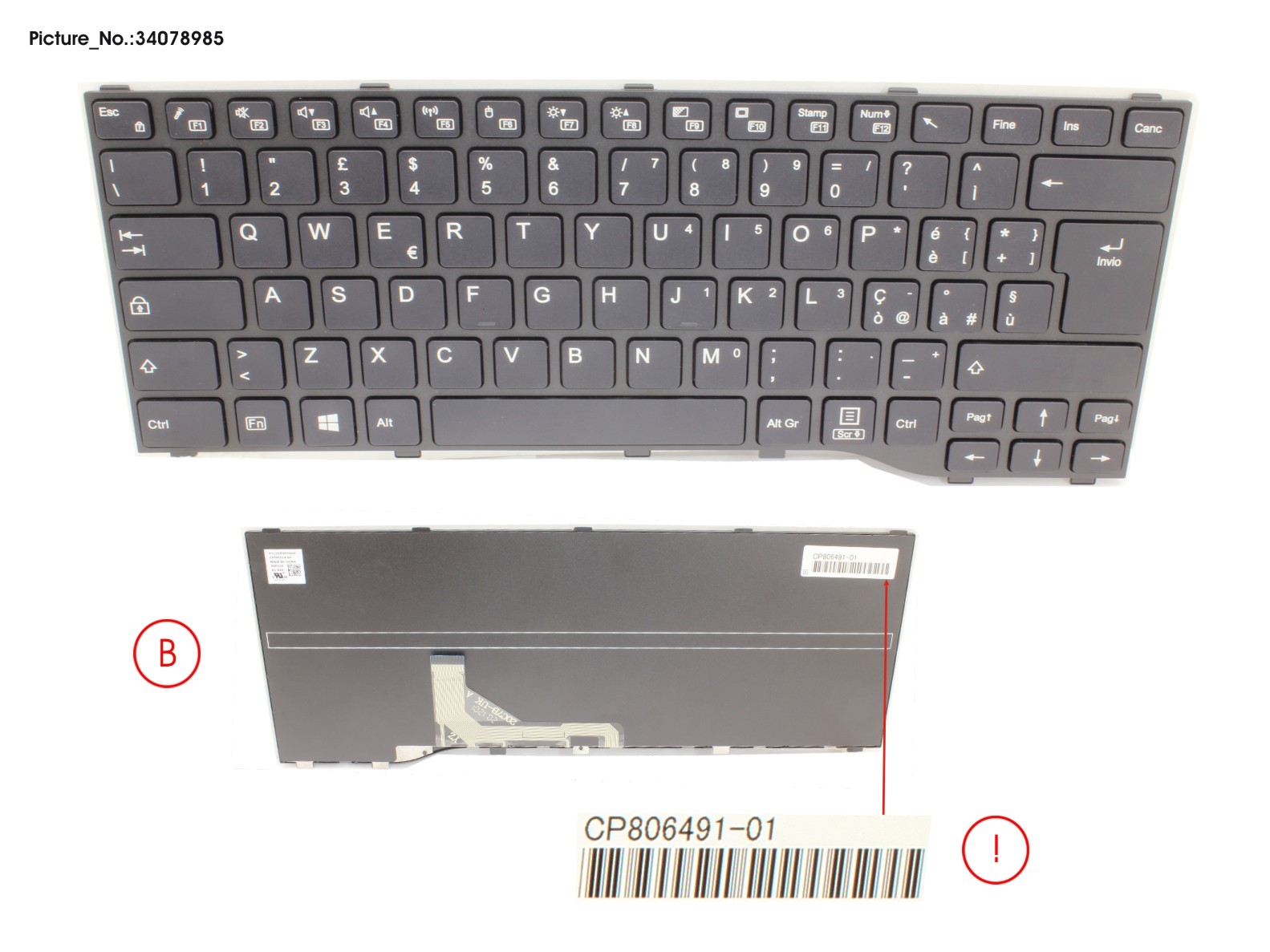 KEYBOARD BLACK ITALY WIN10