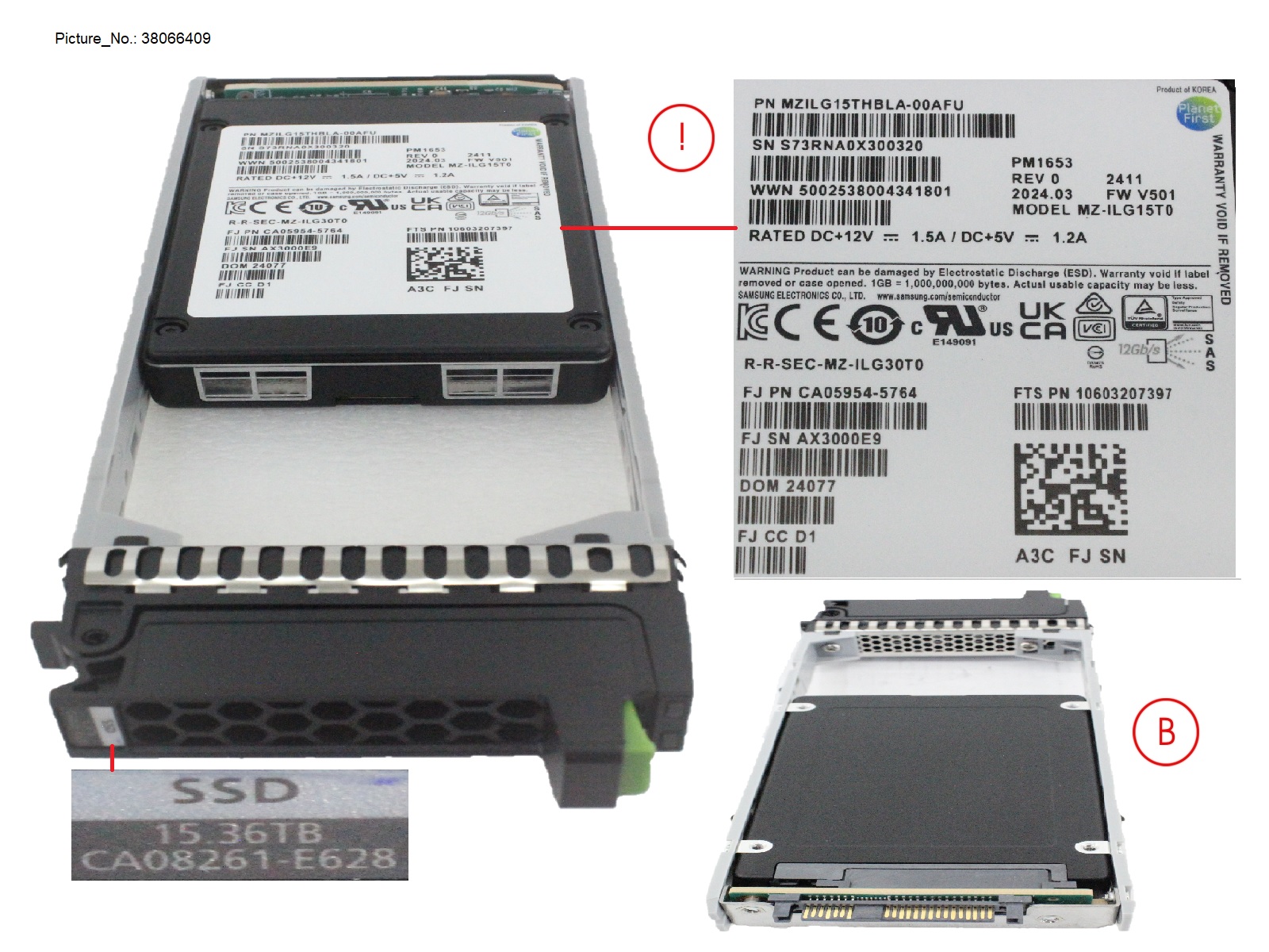 DX/AF SSD SAS 2.5 15.36TB 12G