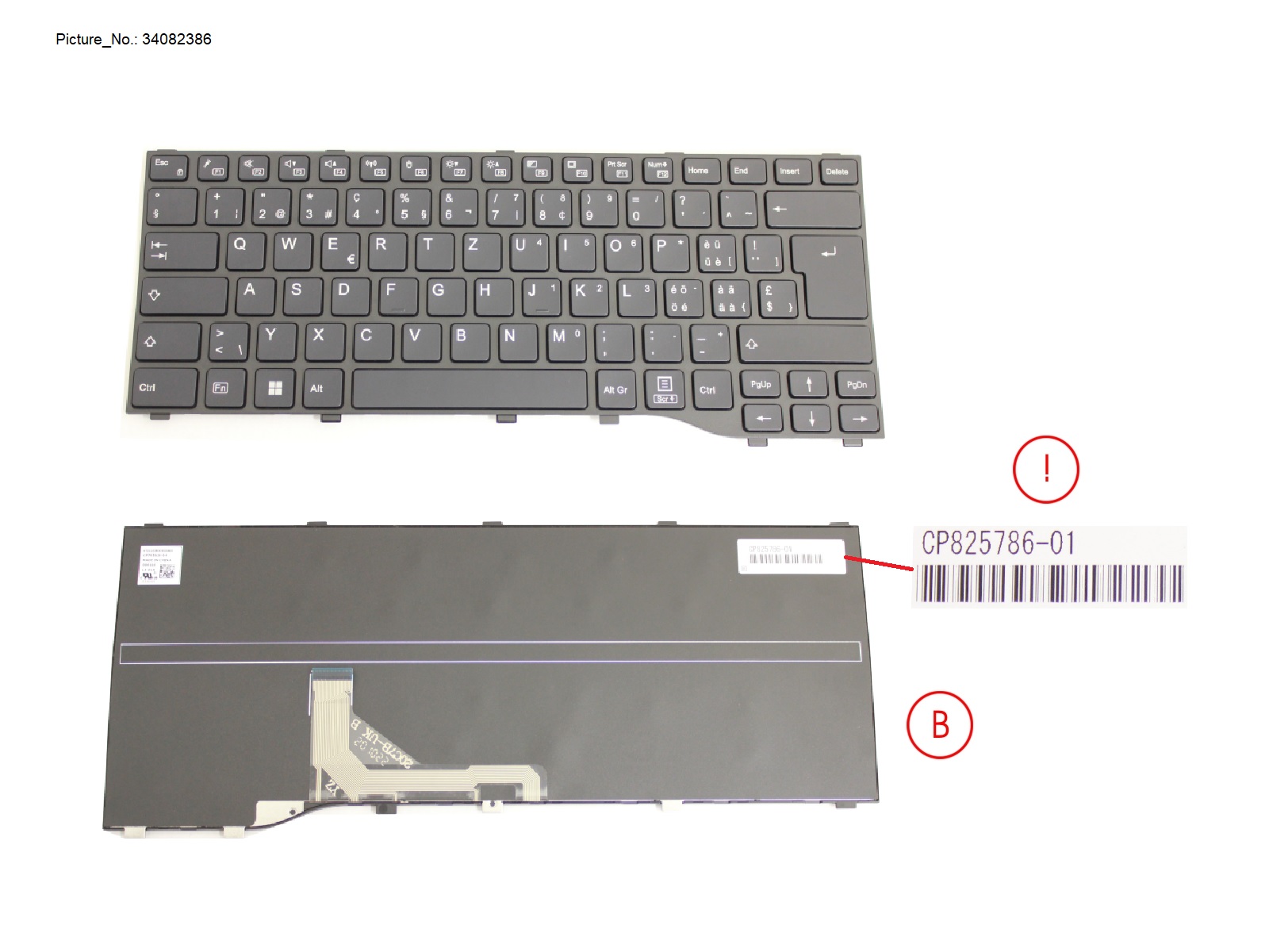 KEYBOARD BLACK SWISS WIN11