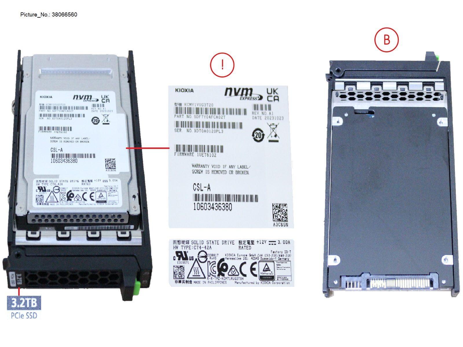 SSD PCIE5 SFF MU 3.2TB