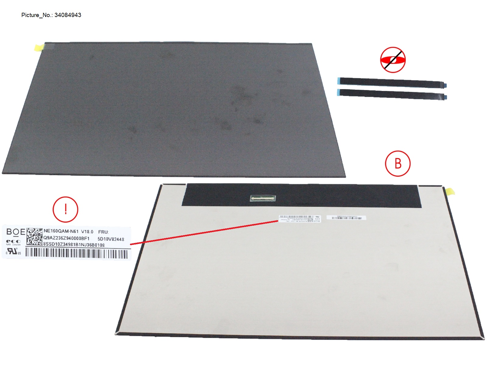 LCD PANEL BOE WQUXGA (NE160QAM-N61)