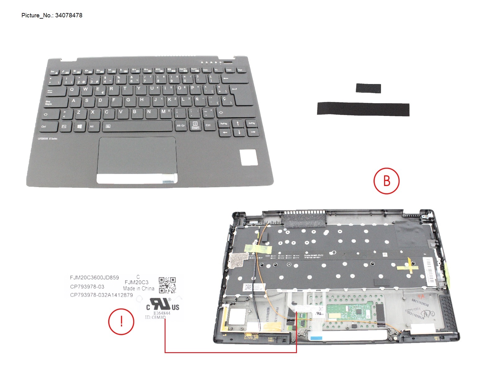 UPPER ASSY INCL. KB SPAIN W/PV(TBT)4G