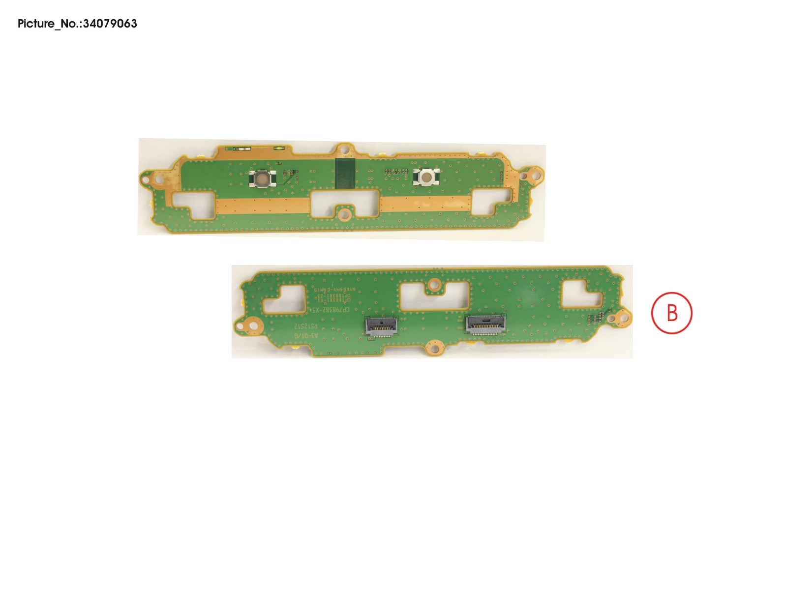 SUB BOARD, TP BUTTONS