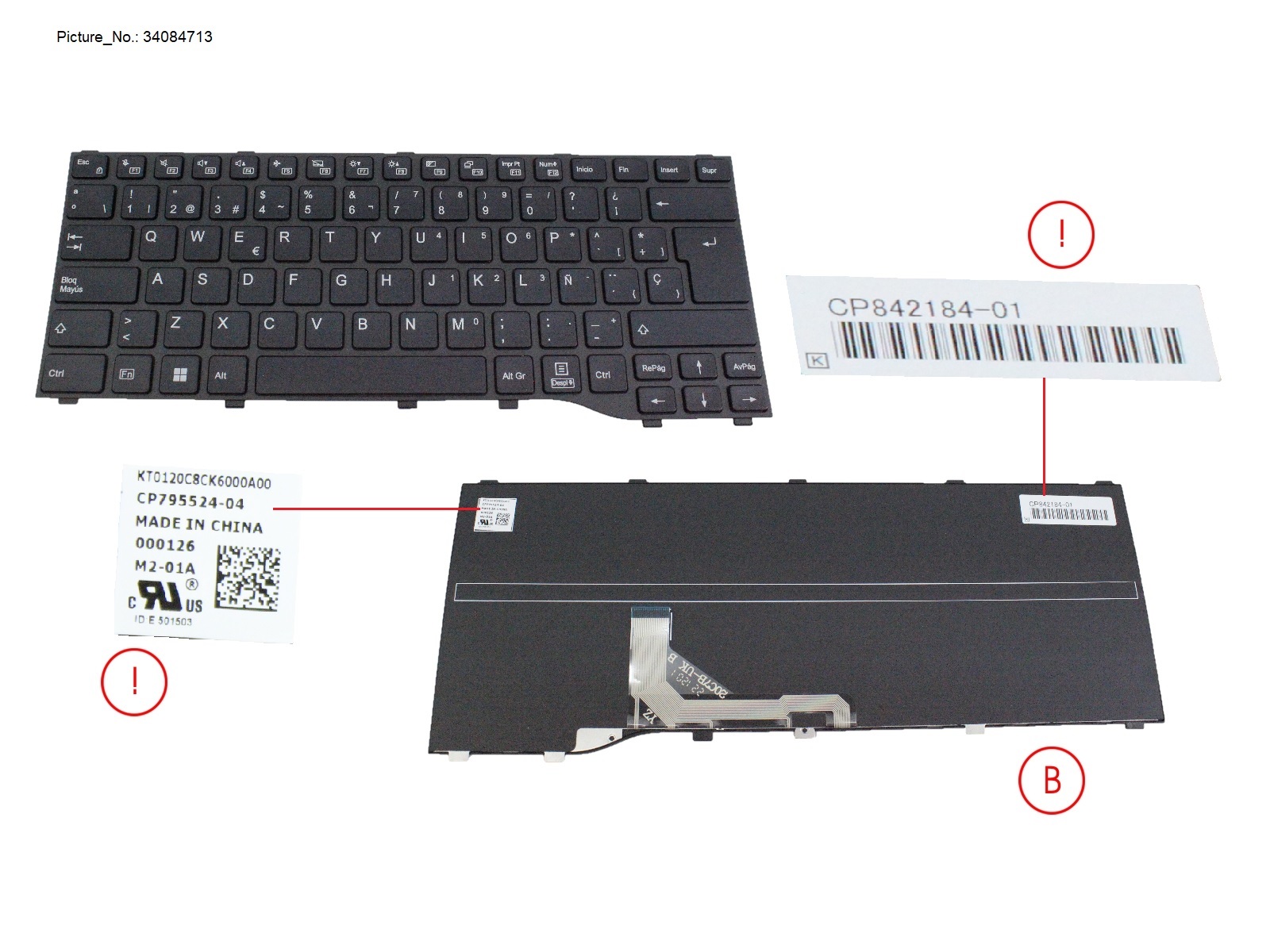 KEYBOARD BLACK SPAIN WIN11 (NEW_FN)