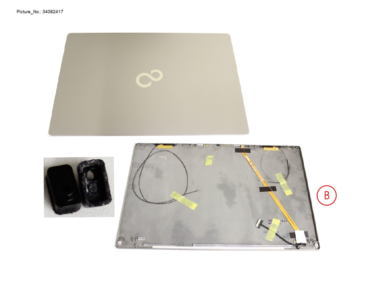 LCD BACK COVER ASSY (W/ HELLO, EPRIV)