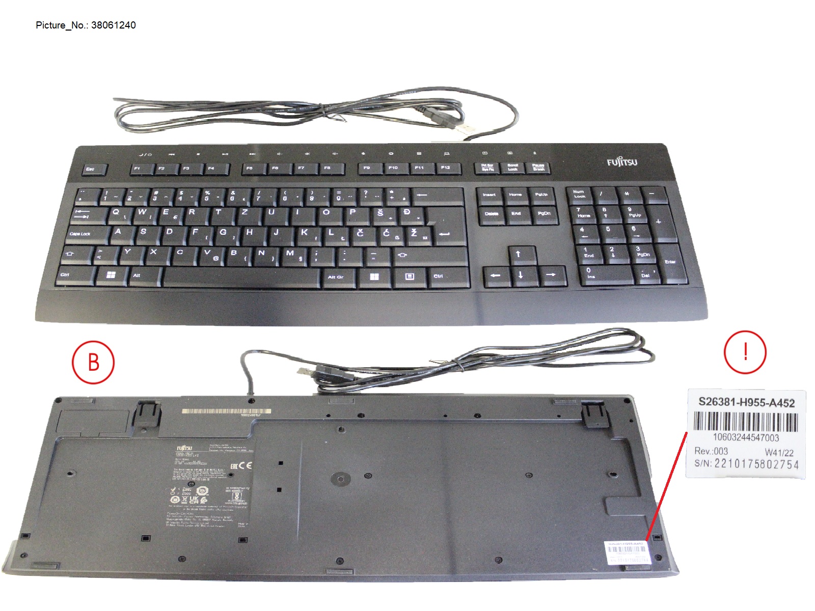 KEYBOARD KB955 USB EE