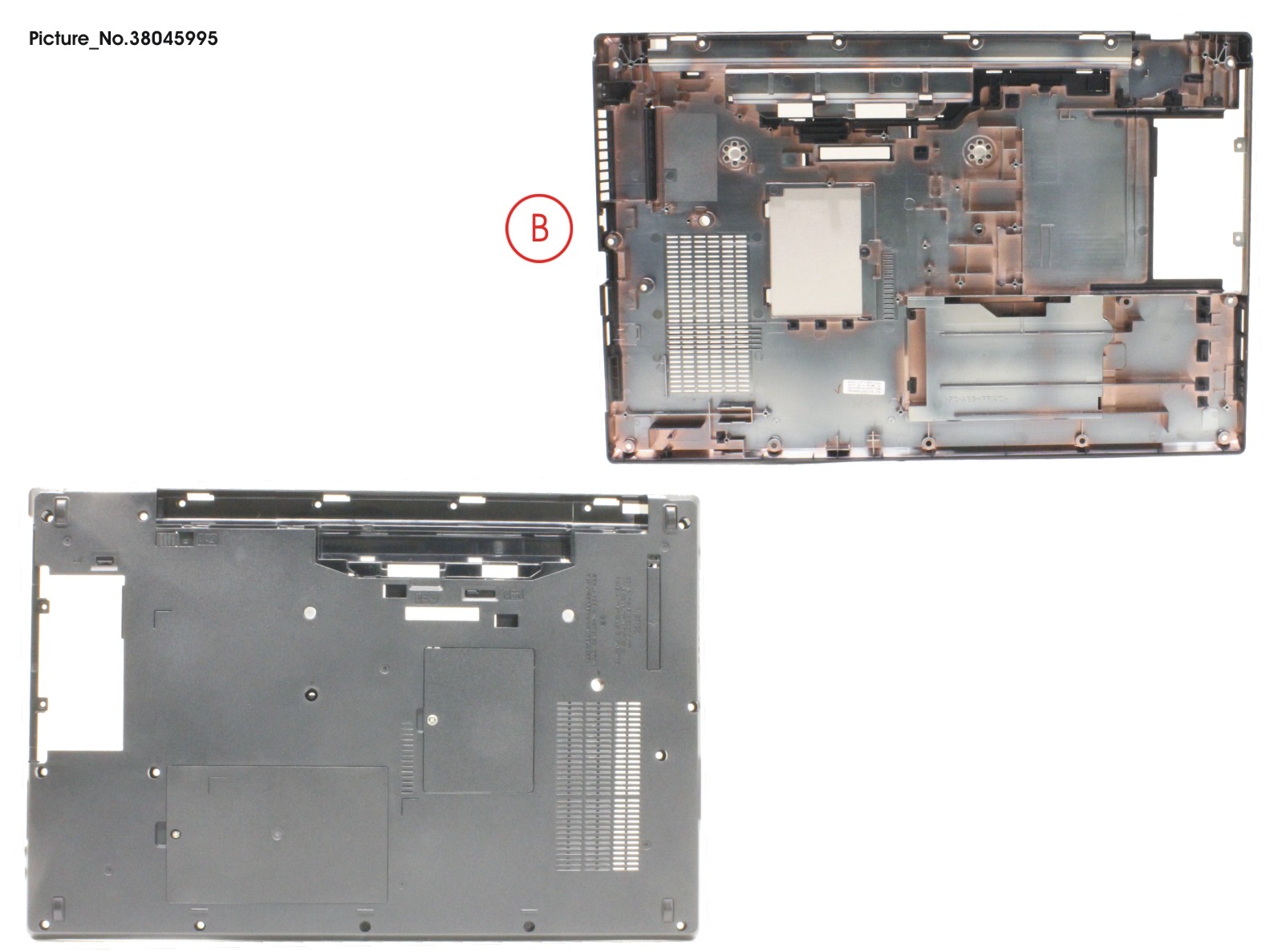 FUJITSU LOWER ASSY (W/ SMART CARD SLOT)