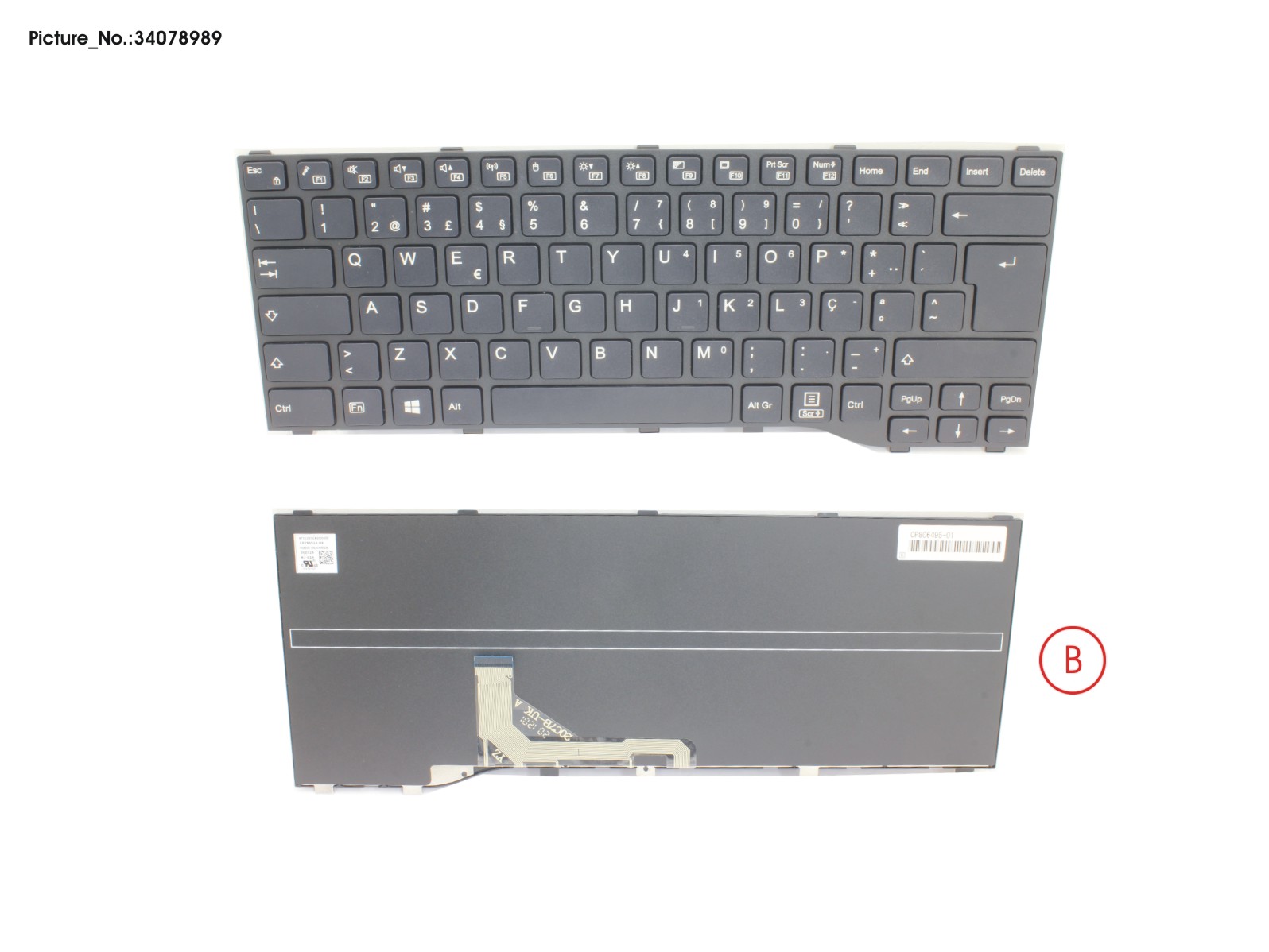 KEYBOARD BLACK PORTUGAL WIN10